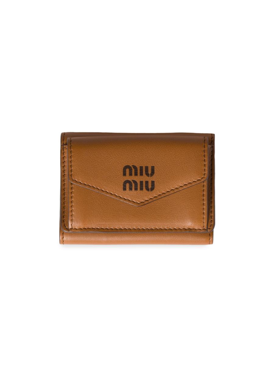 Miu Miu Small Leather Wallet | Saks Fifth Avenue