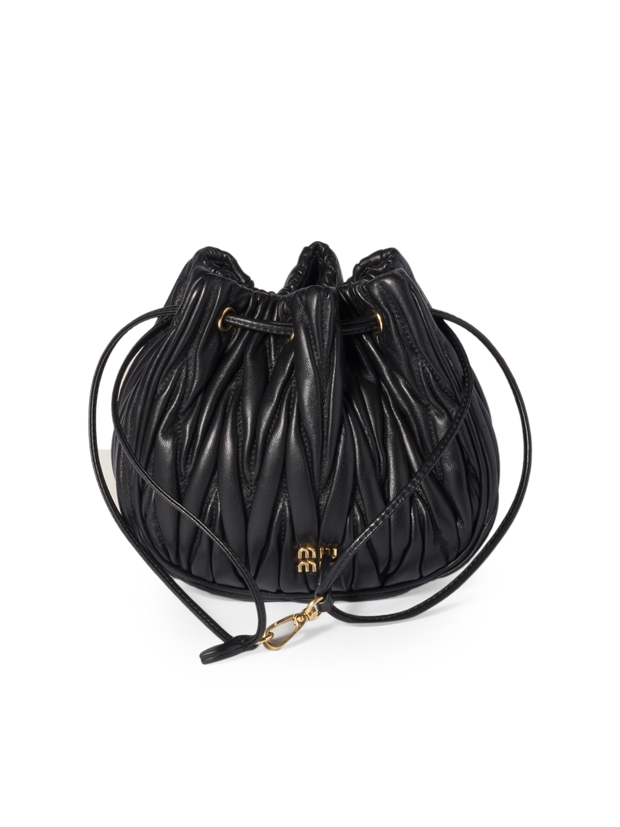 Miu Miu Nappa Leather Pouch | Saks Fifth Avenue