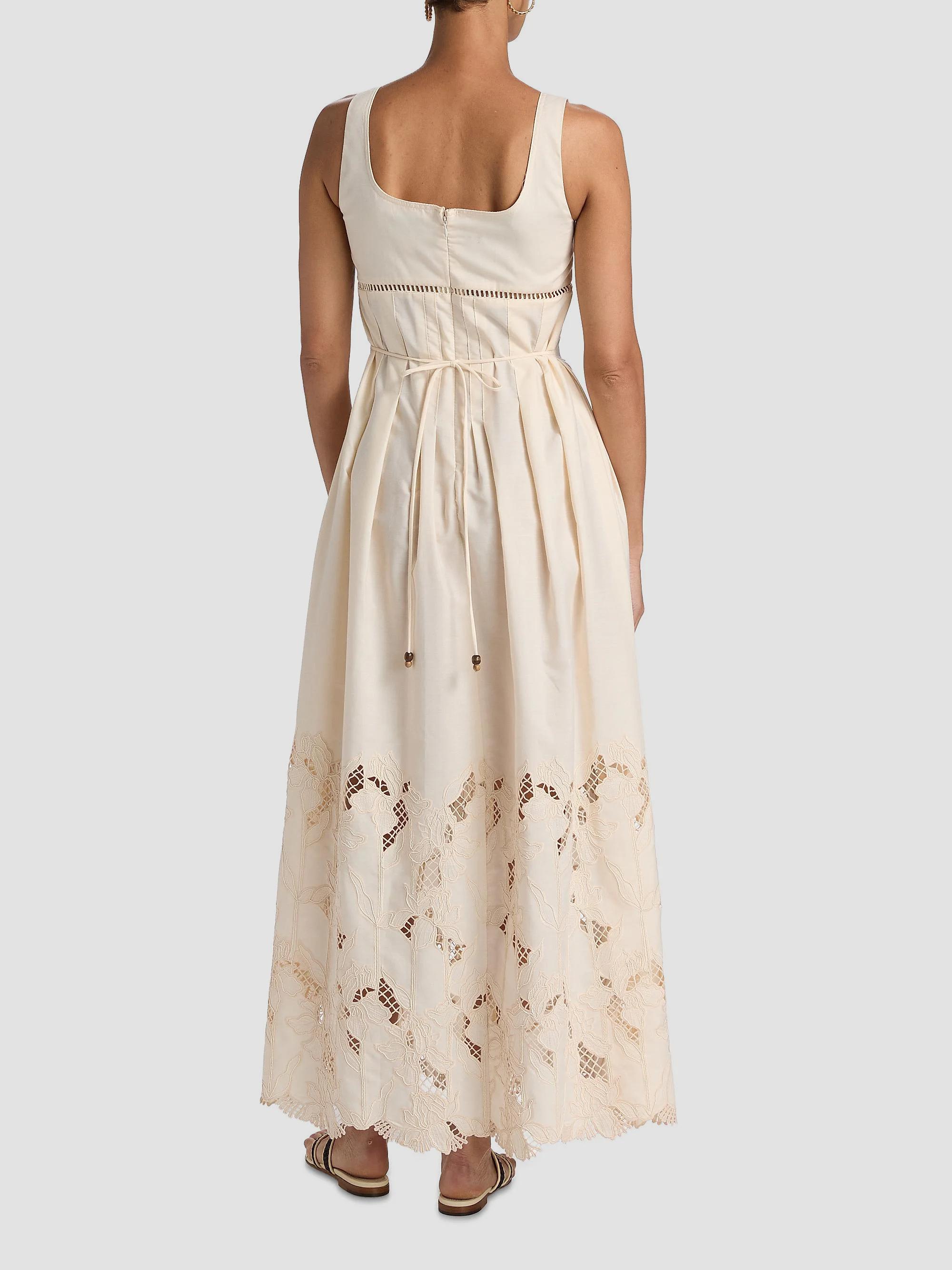 Sabina Musáyev Amani Darted Poplin Maxi Dress | Saks Fifth Avenue