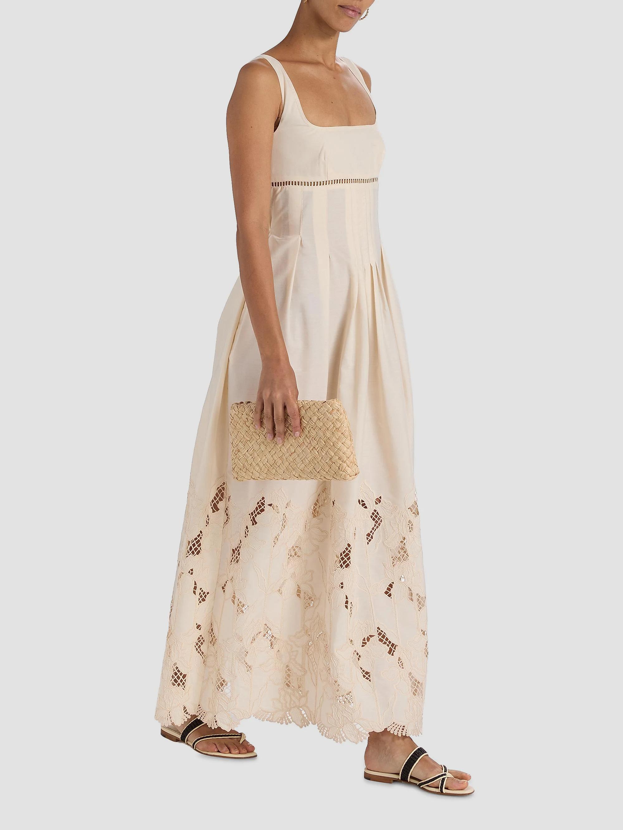 Sabina Musáyev Amani Darted Poplin Maxi Dress | Saks Fifth Avenue