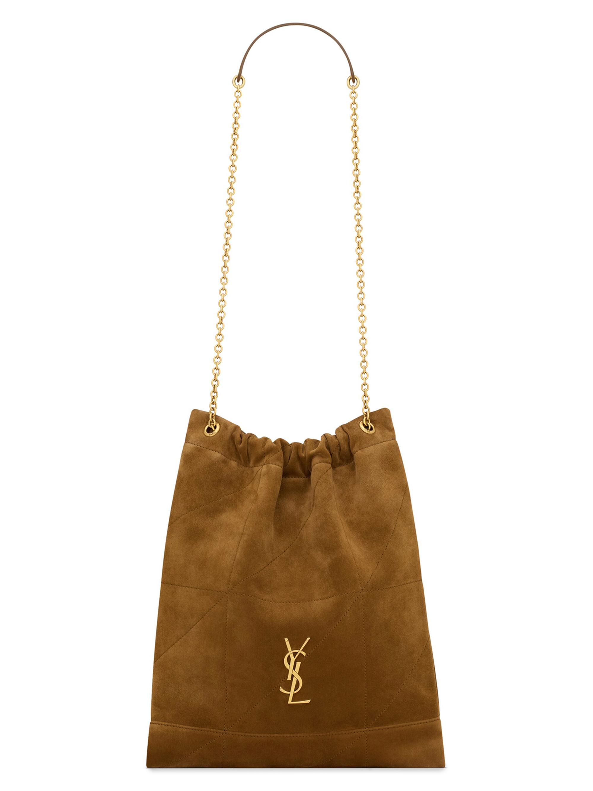 Saint Laurent Cassandre XXL Envelope Pouch on Chain in Lambskin