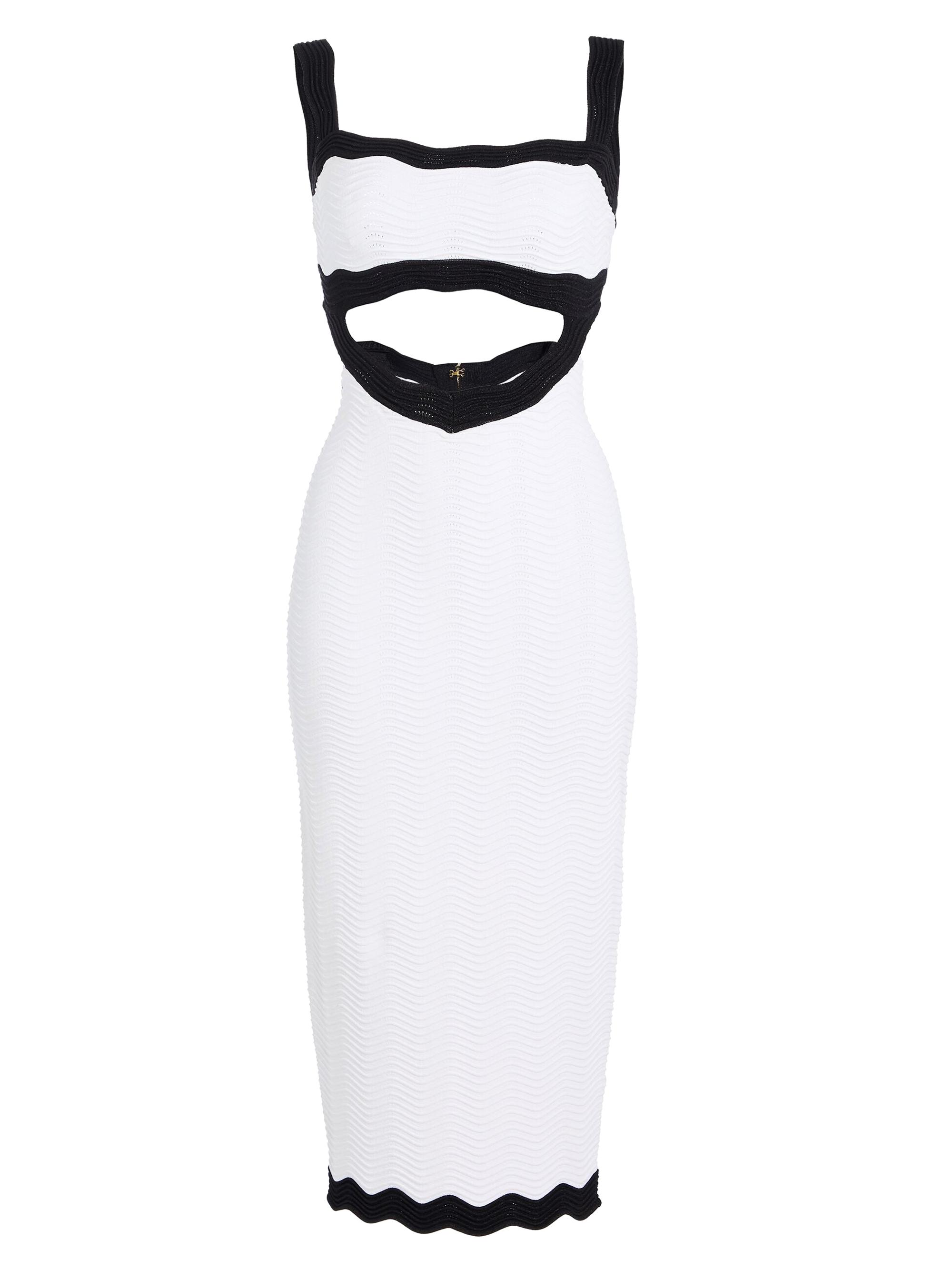 Retrofête Women's Wynra Dress - Opticwht Metallicblk