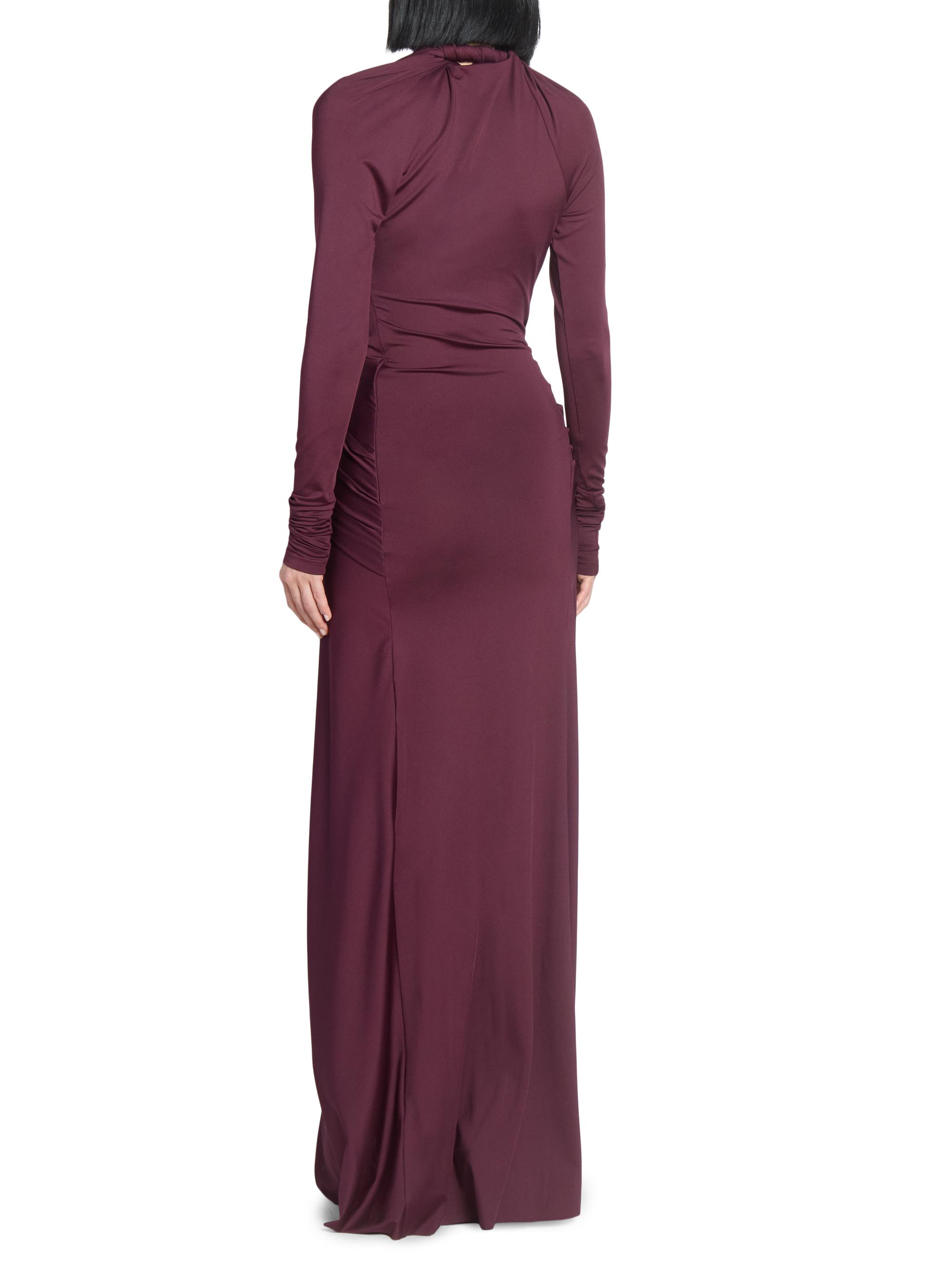 Victoria Beckham Twist-Front Cut-Out Plunge Maxi Dress | Saks