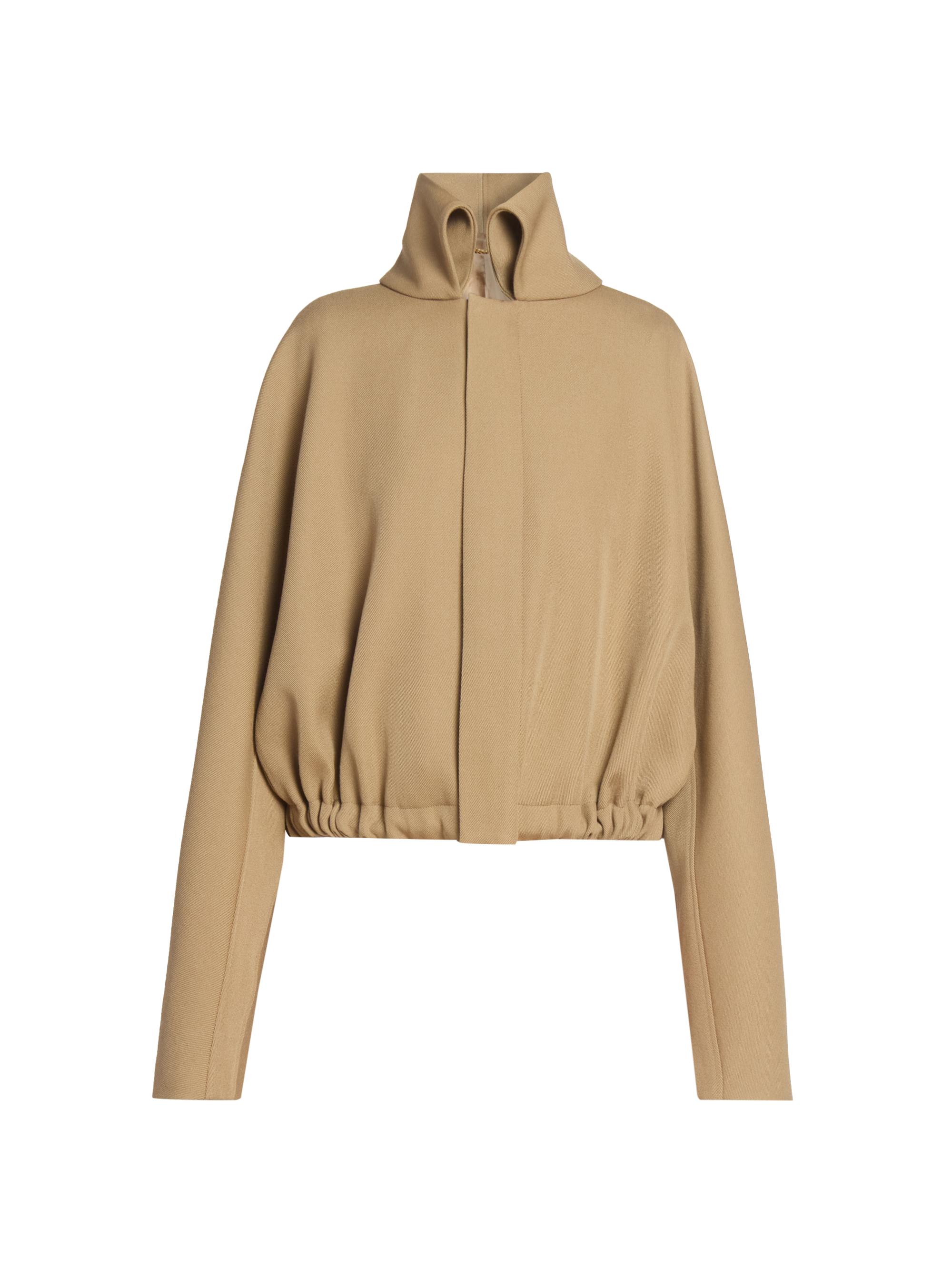 Victoria Beckham Women's Wool Oversized Bomber - Dark Camel