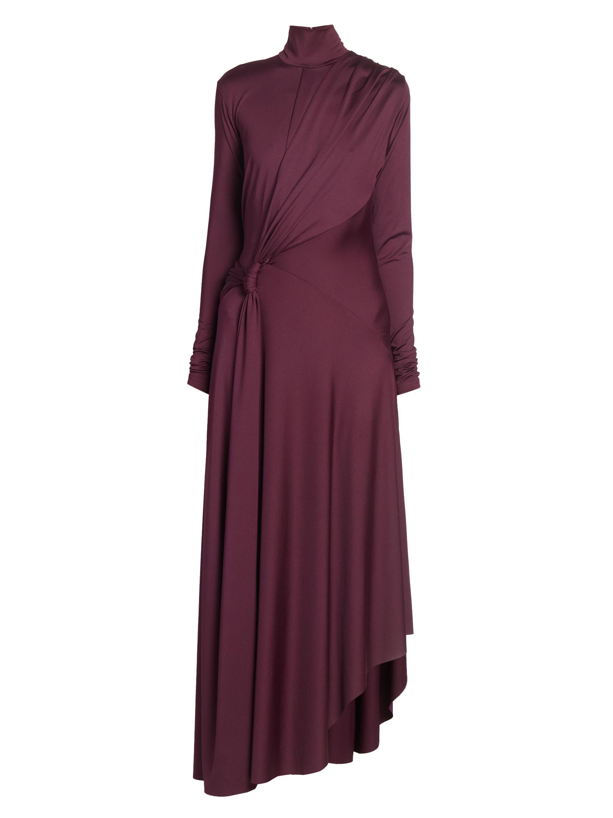 Victoria Beckham Women's Twisted Stretch-Jersey Maxi Dress - Merlot