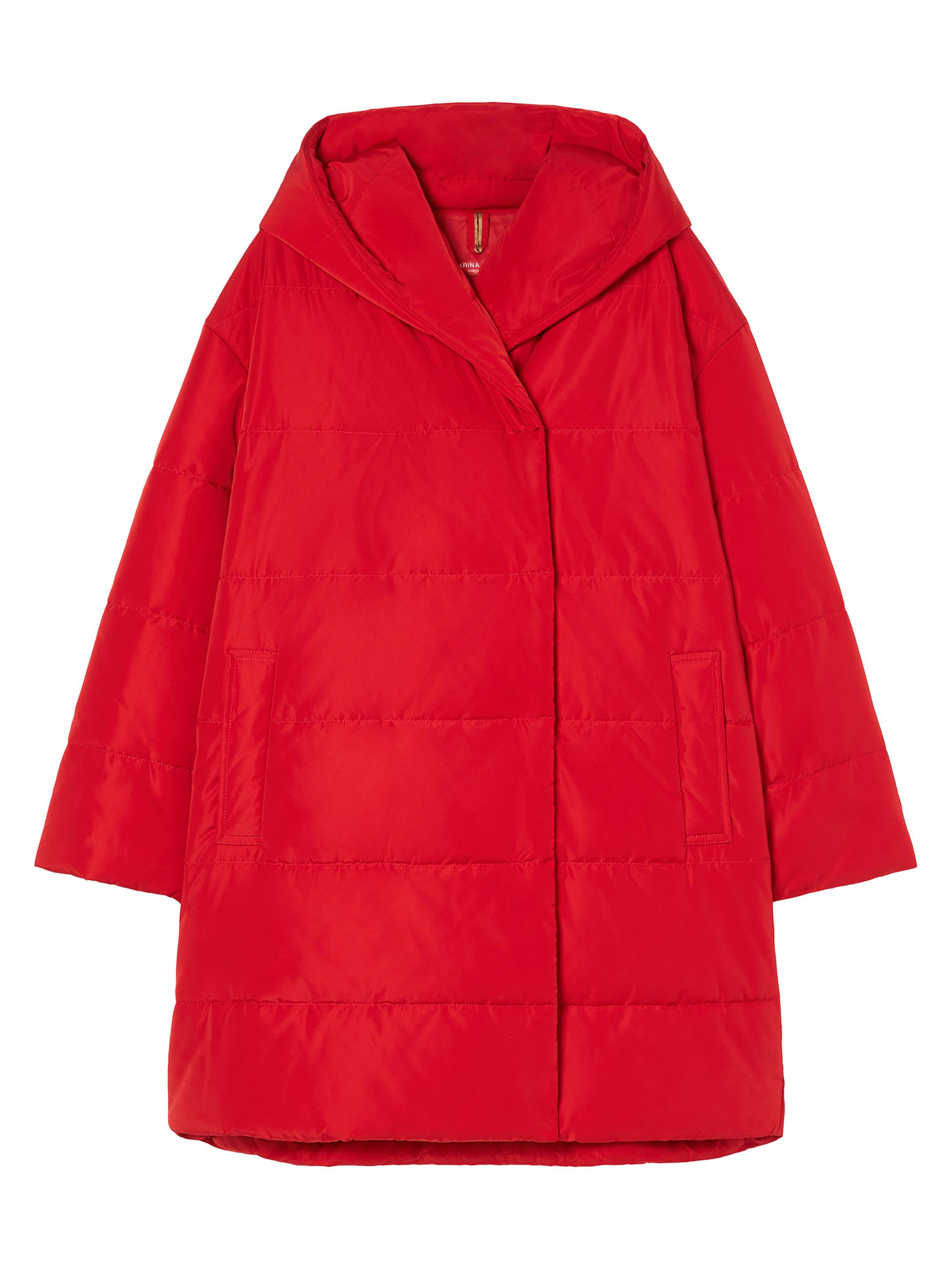 Marina Rinaldi Women's Puffer Jacket in Water Repellent Taffeta - Red