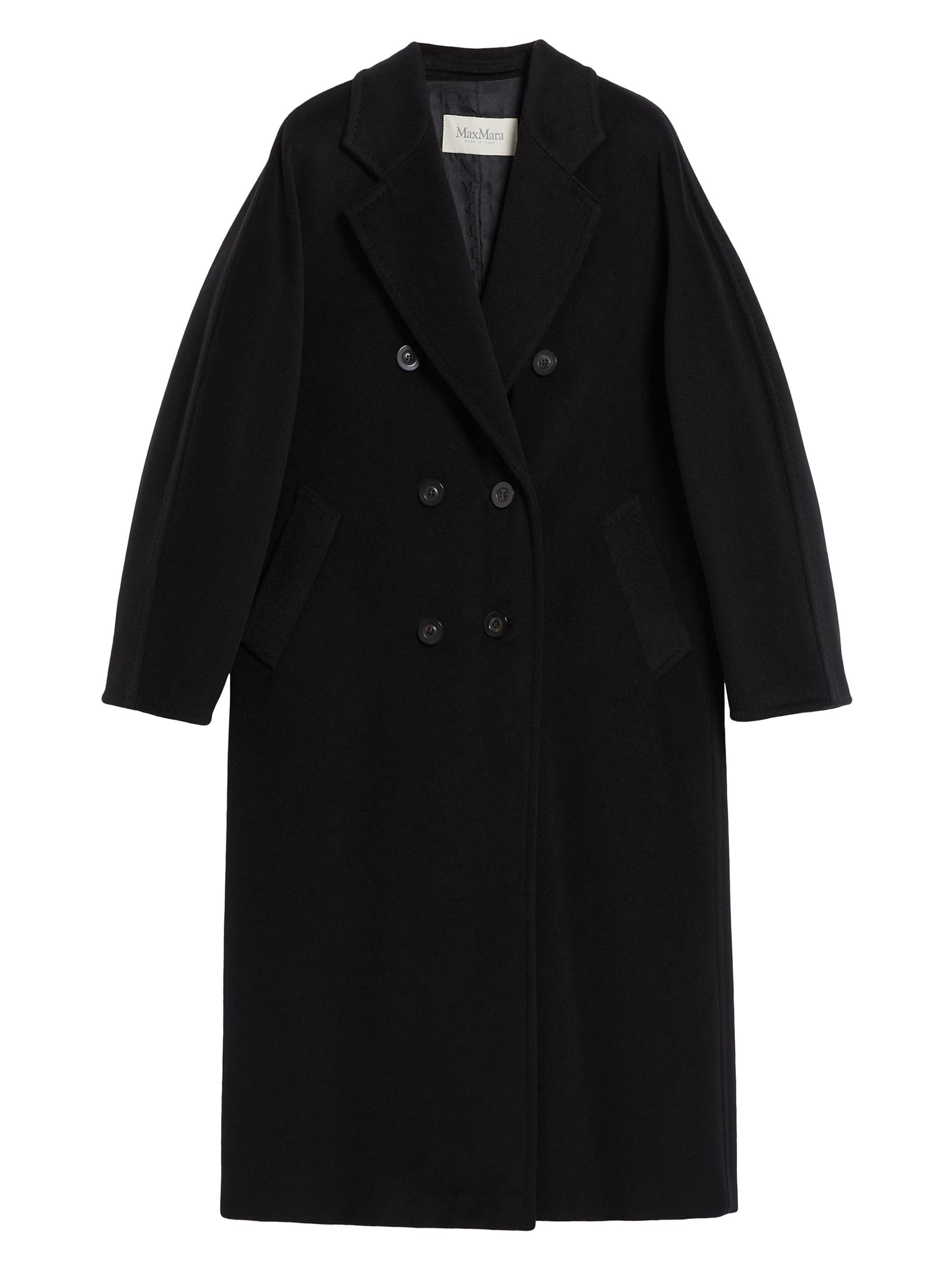 Max Mara Women's 101801 Icon Madame Wool Cashmere Double-Breasted Coat - Black
