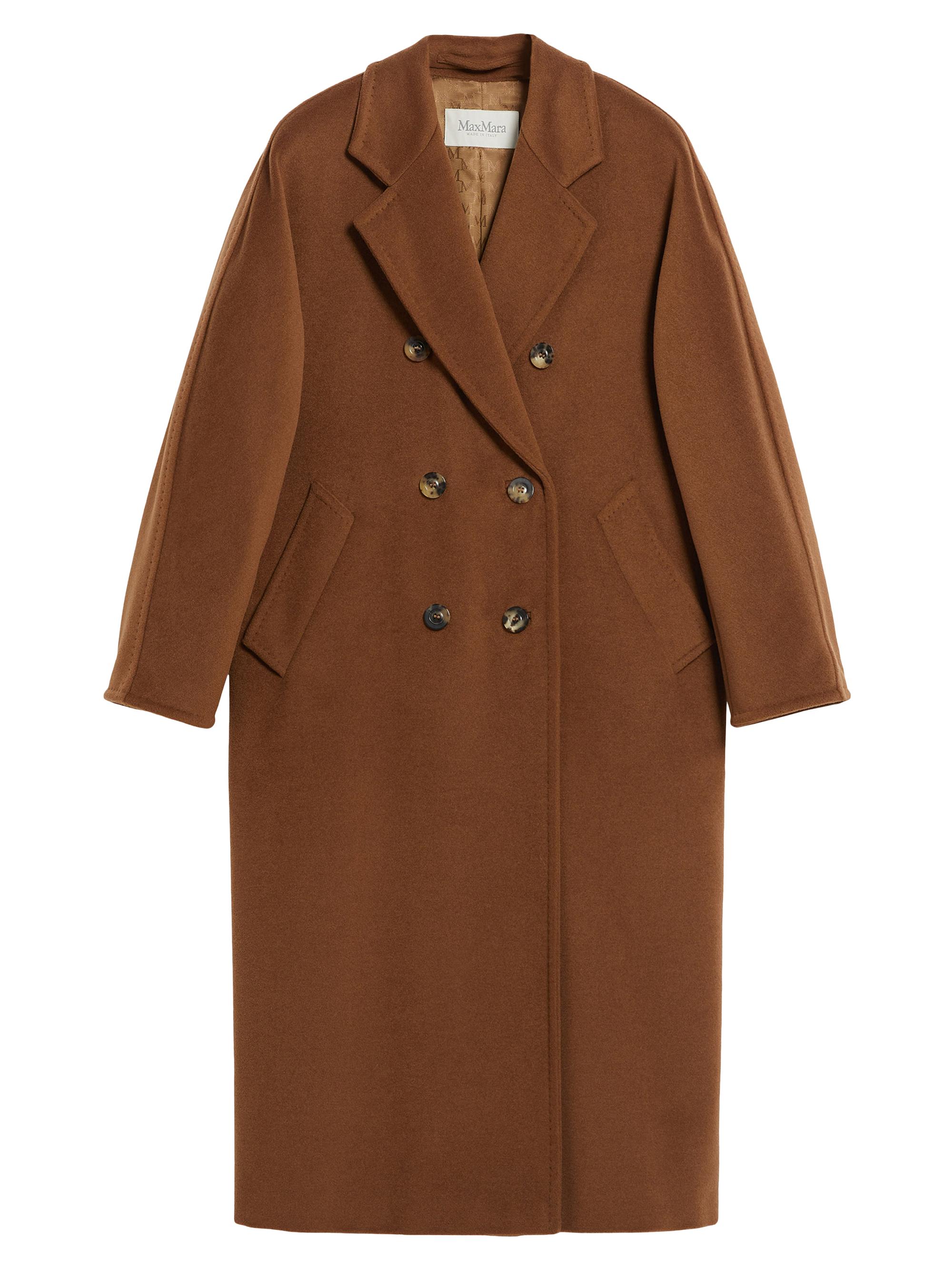 Max Mara Women's 101801 Icon Madame Wool Cashmere Double-Breasted Coat - Tobacco