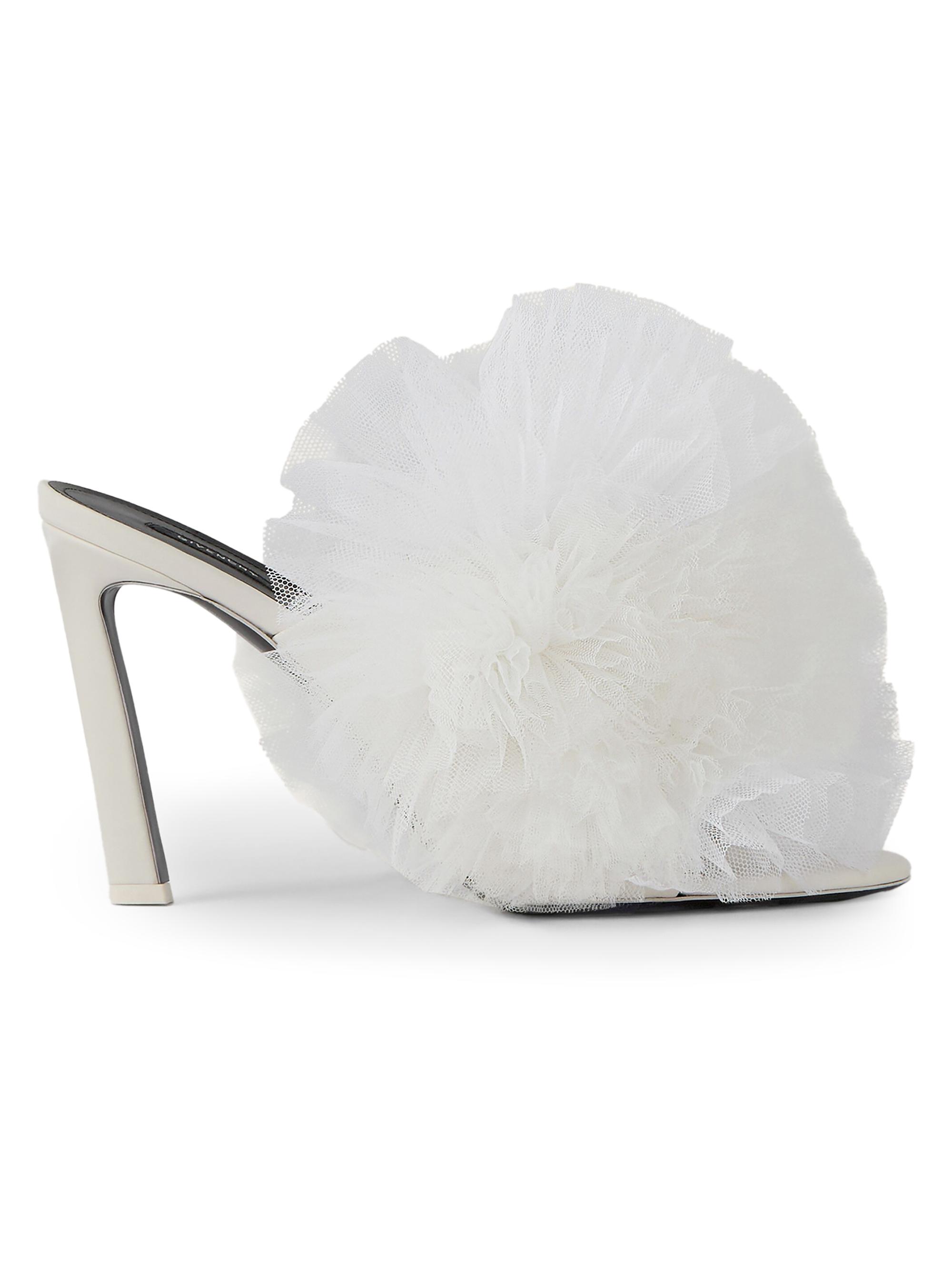 Givenchy Women's Frou-Frou Heeled Mules in Organza -