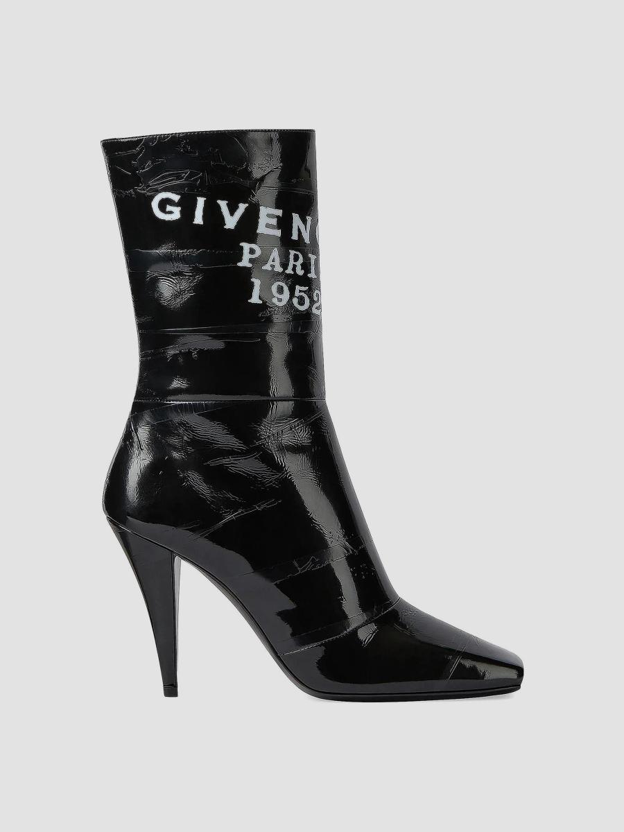 Givenchy Sliced Square Tape Ankle Boots in Leather | Saks  display picture 2