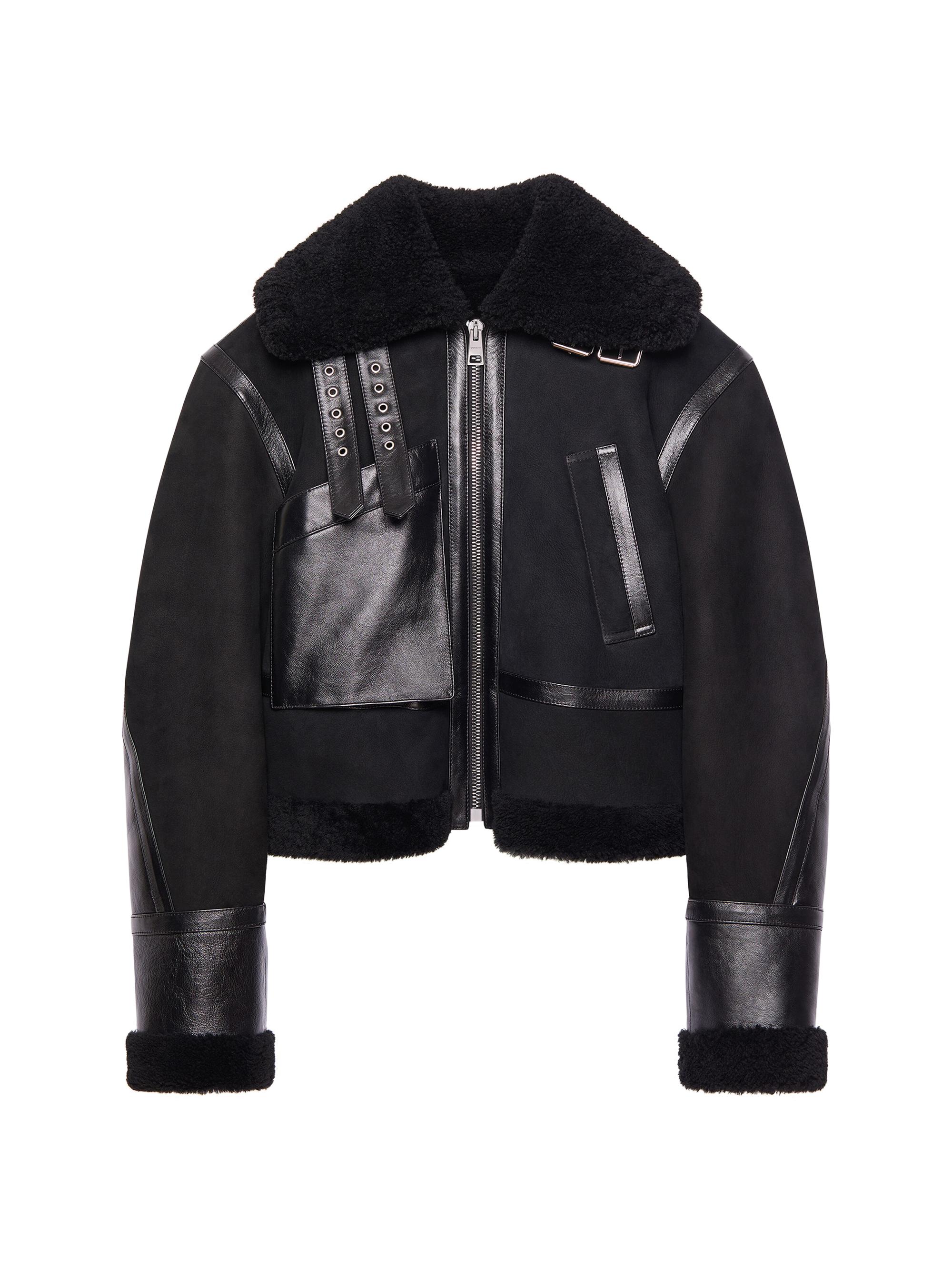 Givenchy Women's Aviator Jacket in Shearling - Black