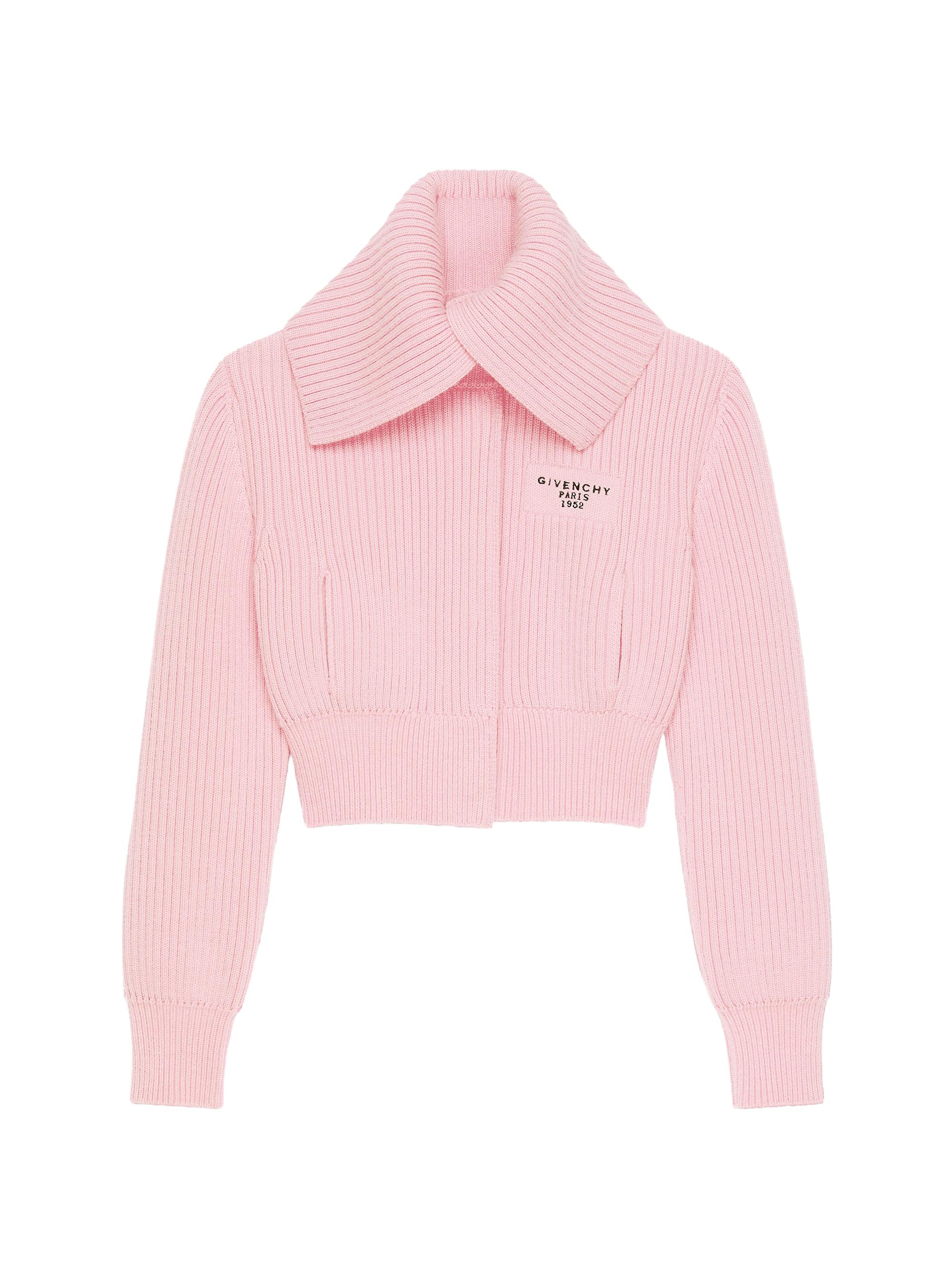 Givenchy Women's Cardigan in Wool with Paris 1952 - Light Pink