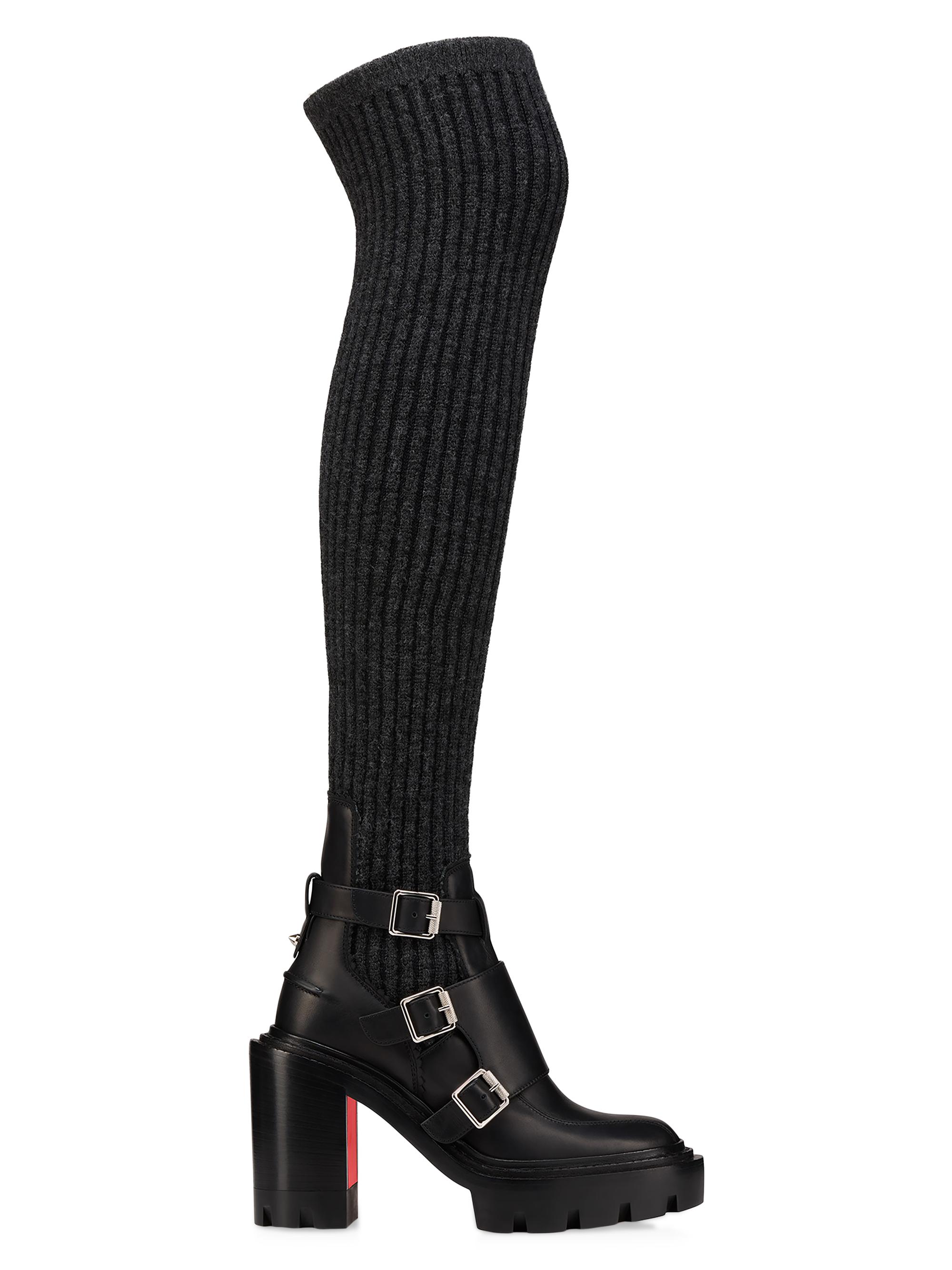 Saint Laurent Koller Rhinestone Mesh Boots | Saks Fifth Avenue