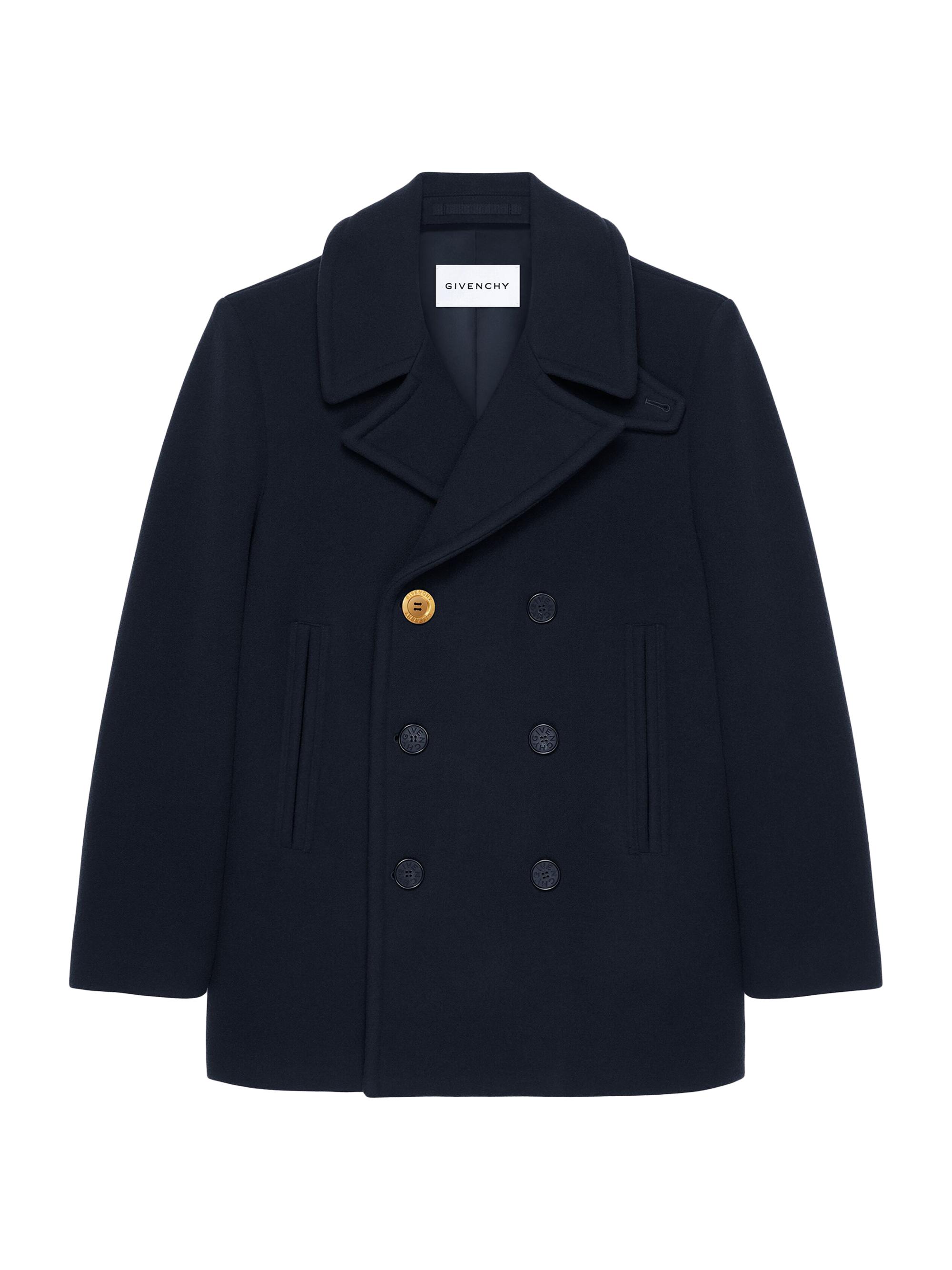 Givenchy Men's Peacoat in Wool - Dark Blue