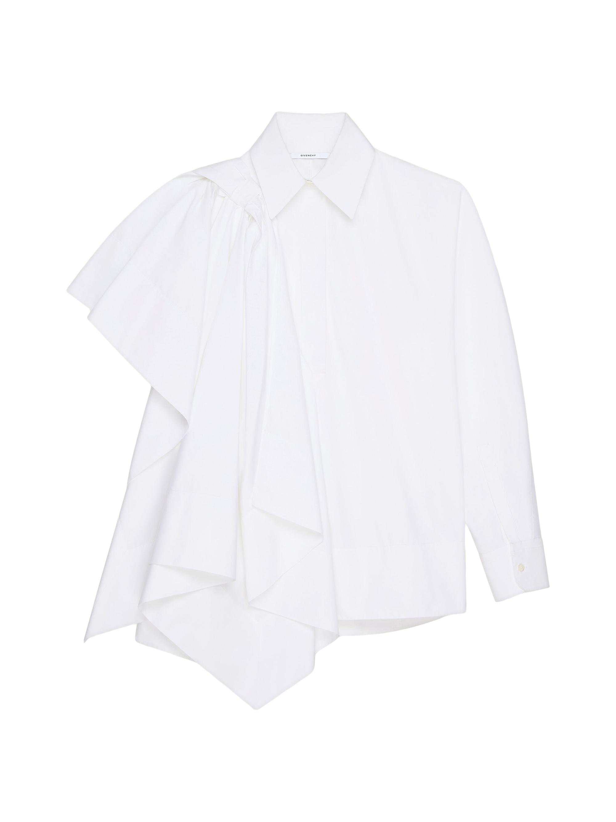 Givenchy Women's Shirt in Poplin with Bow - White