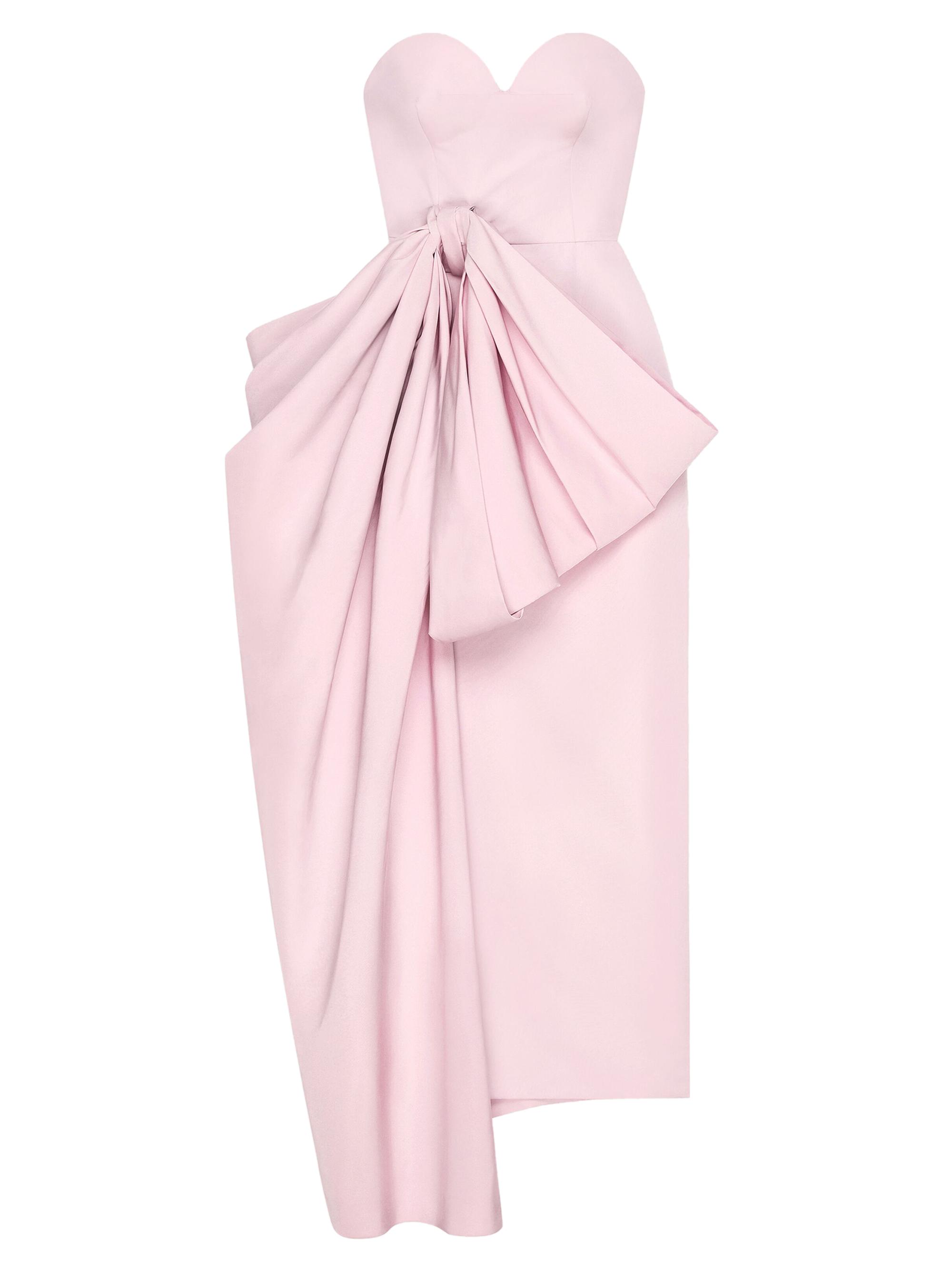 Givenchy Women's Strapless Evening Dress in Satin With Bow - Light Pink