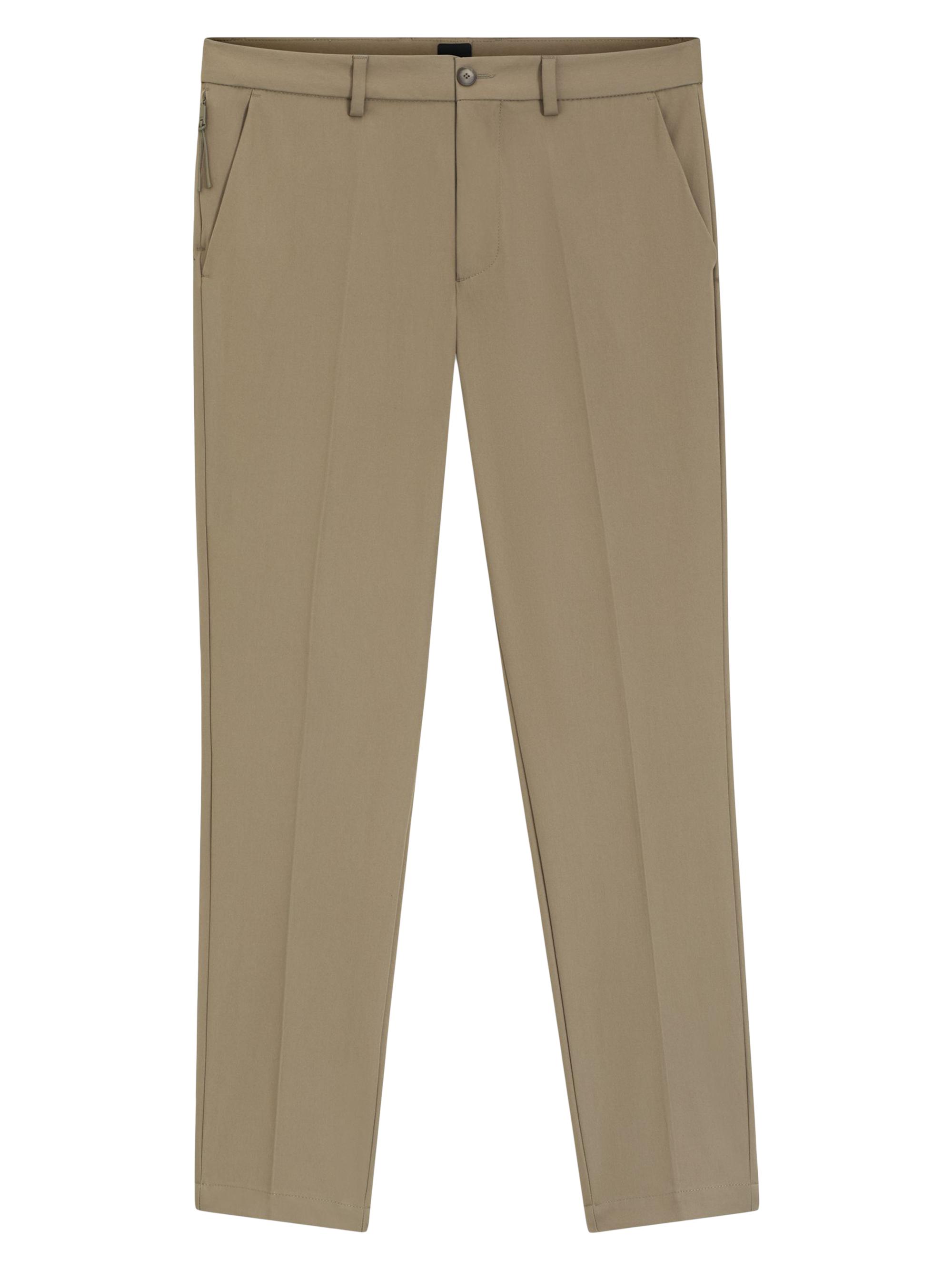 BOSS Men's Slim-Fit Pants in a Stretch-Cotton - Brown