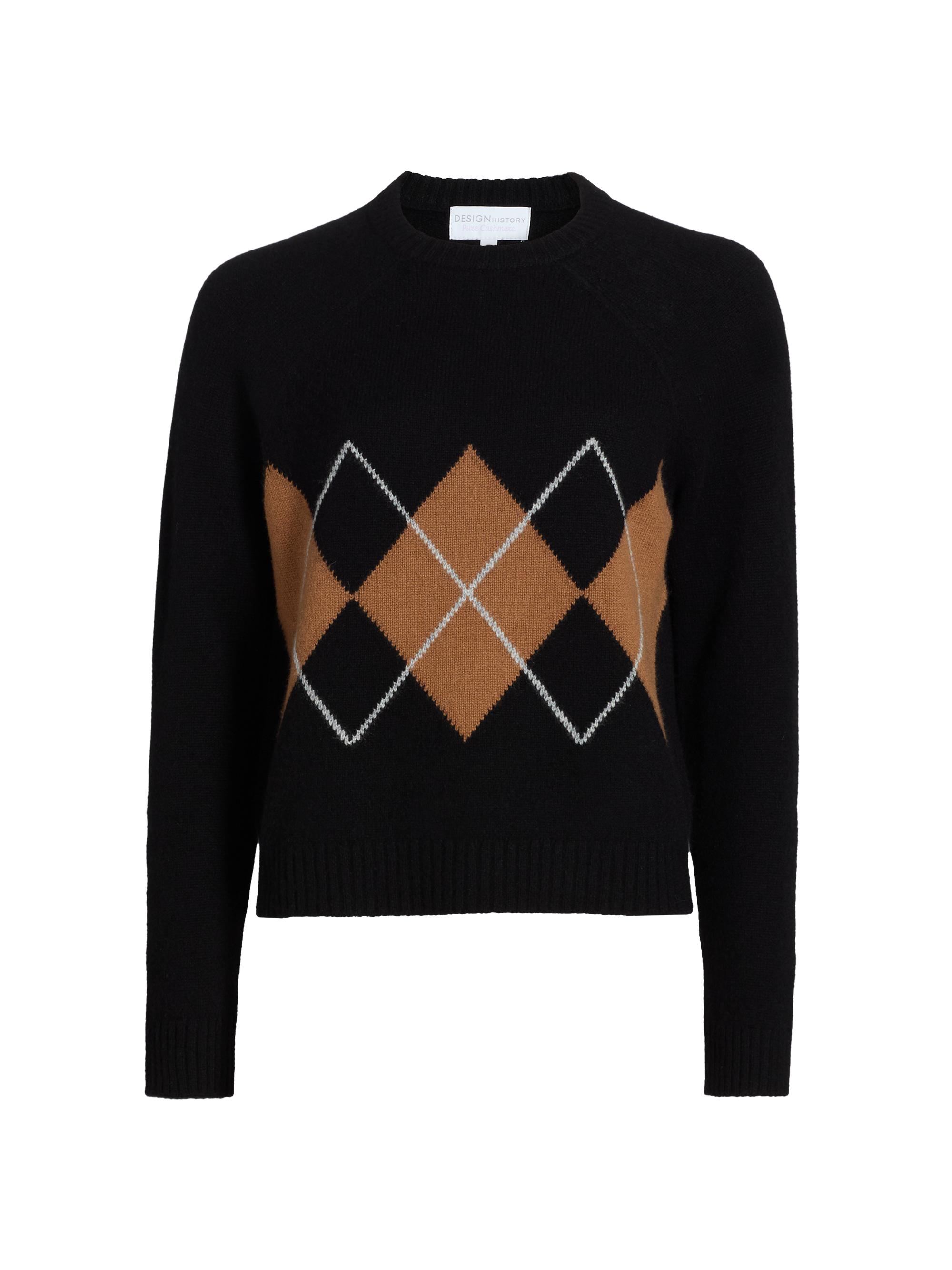 トップス J.&D.Mce Ltd cashmere argyle knit Cashmere Argyle Crewneck | Multi Combo
