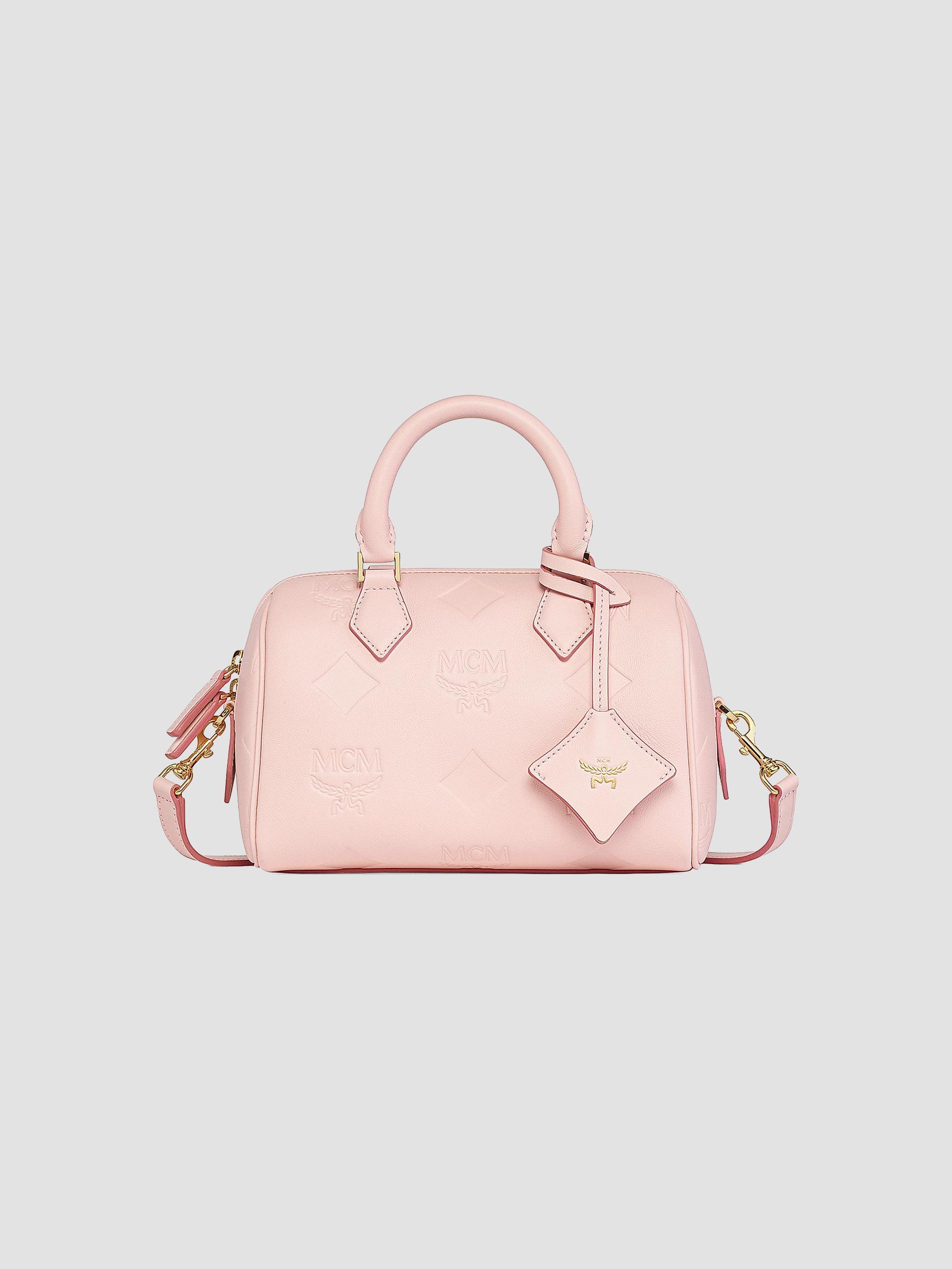 MCM Women's  Ella Leather Boston Bag - Lotus Pink | Thumbnail 6