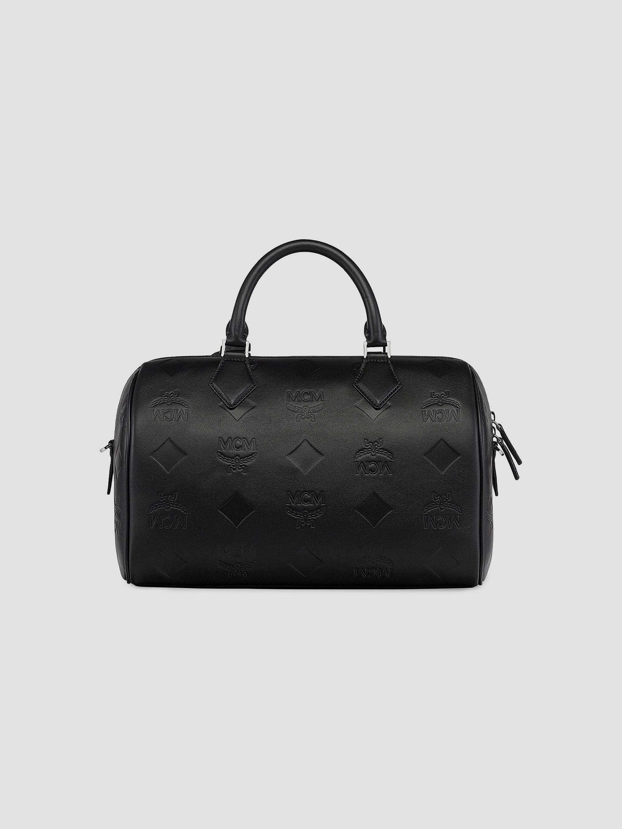MCM Medium Ella Leather Boston Bag | Saks Fifth Avenue