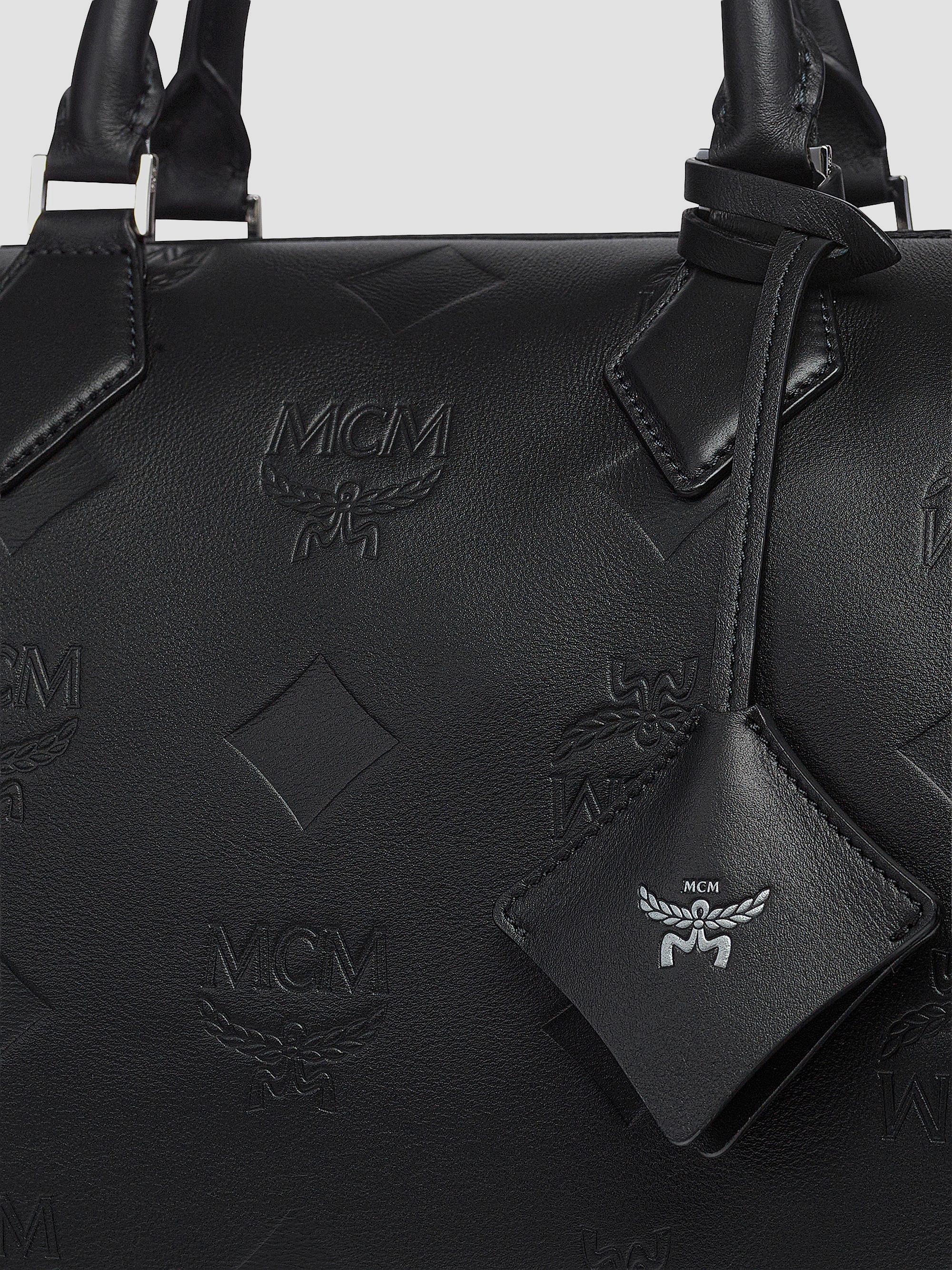 MCM Medium Ella Leather Boston Bag | Saks Fifth Avenue