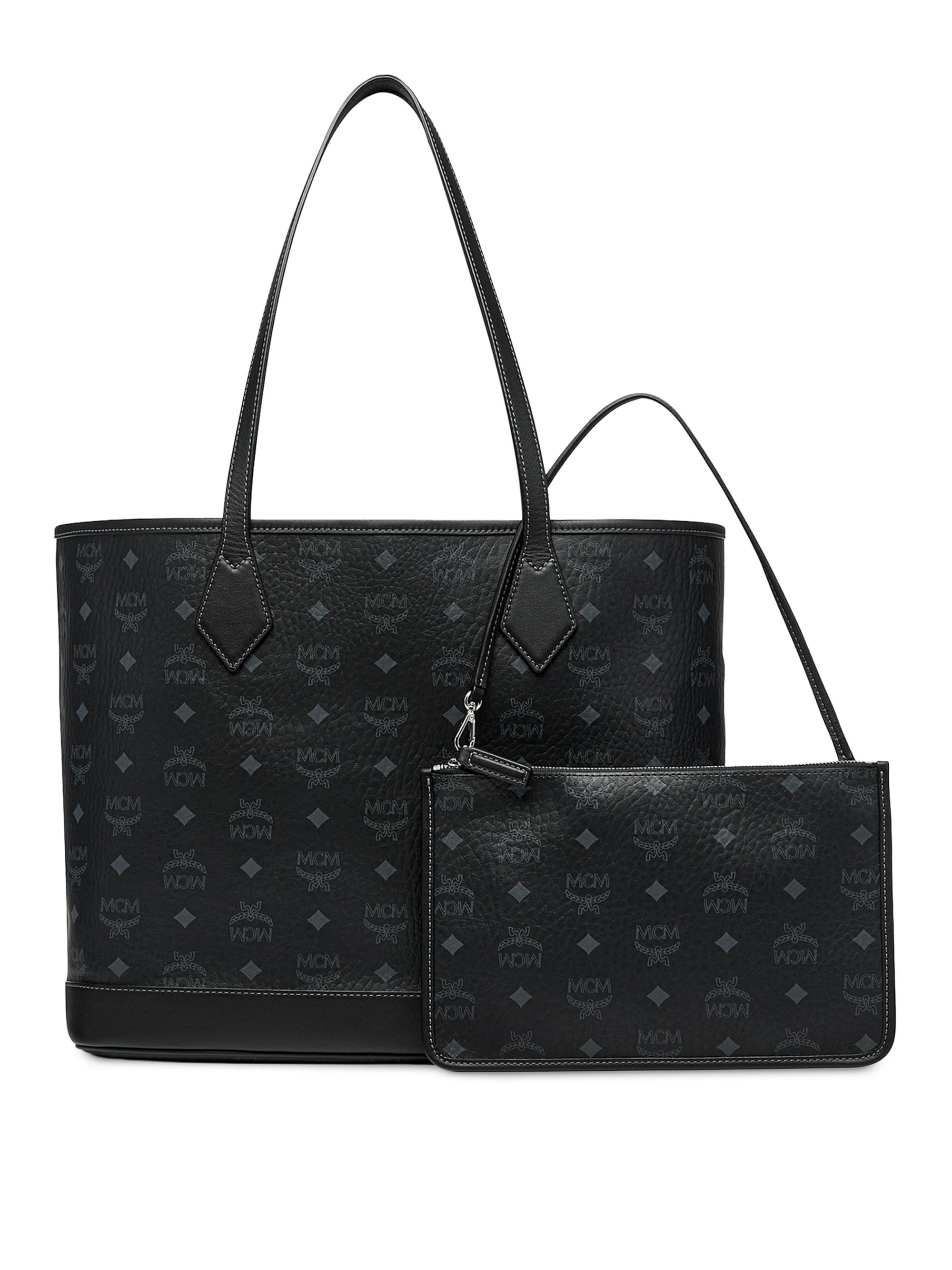 MCM Women's  Liz Visetos Shopper Bag - Black | Thumbnail 4