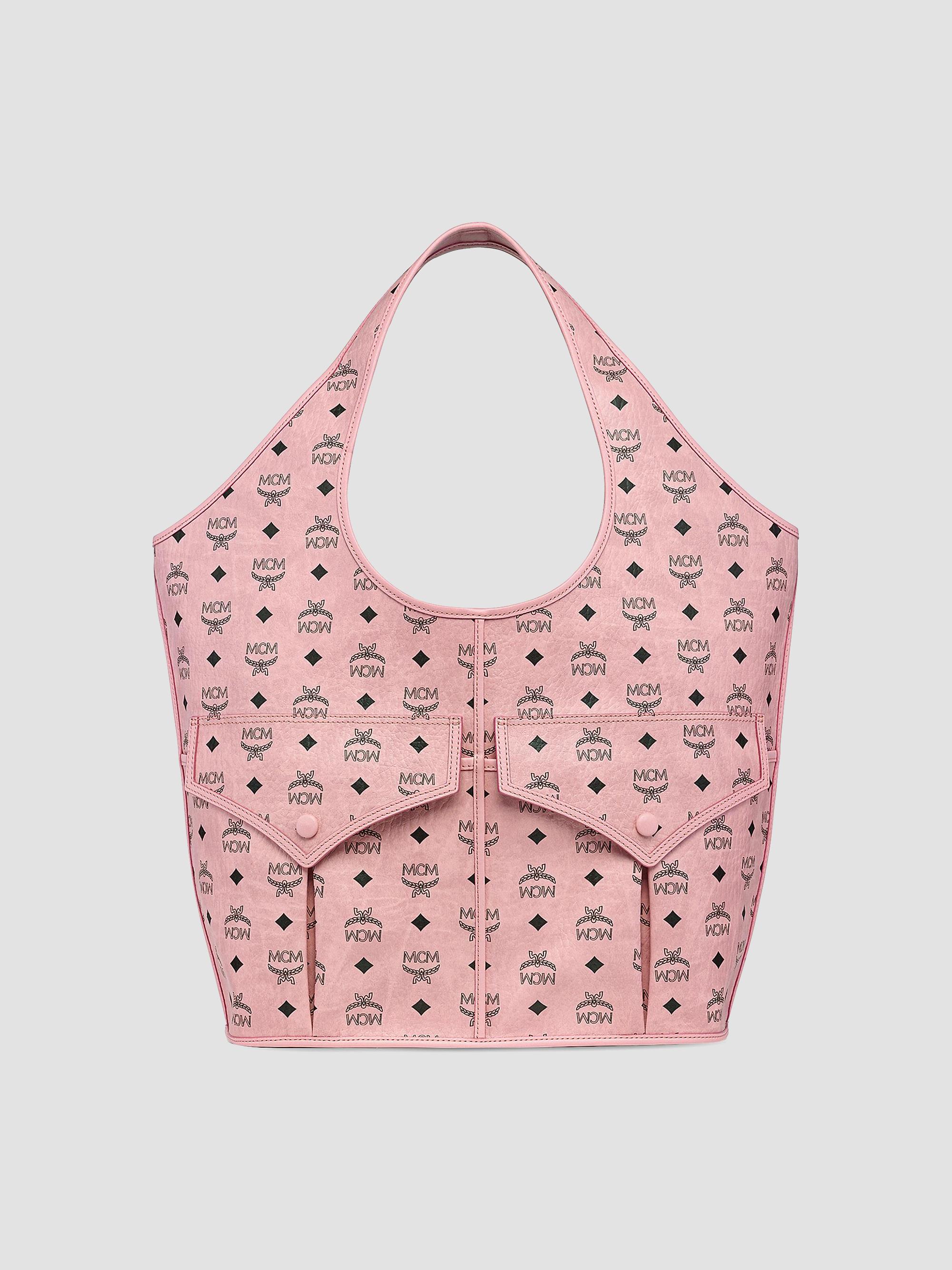MCM Women's Aren VI Leni Shopper Tote Bag - Soft Pink