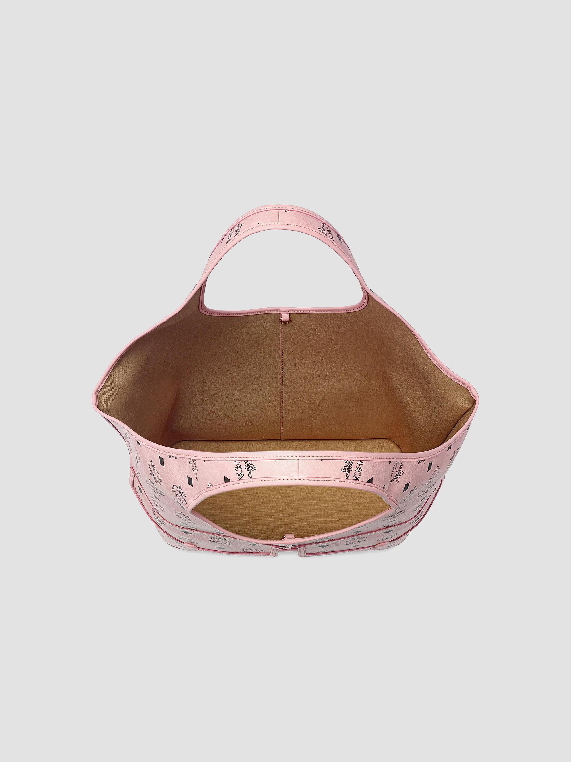 MCM Women's Aren VI Leni Shopper Tote Bag - Soft Pink | Thumbnail 5