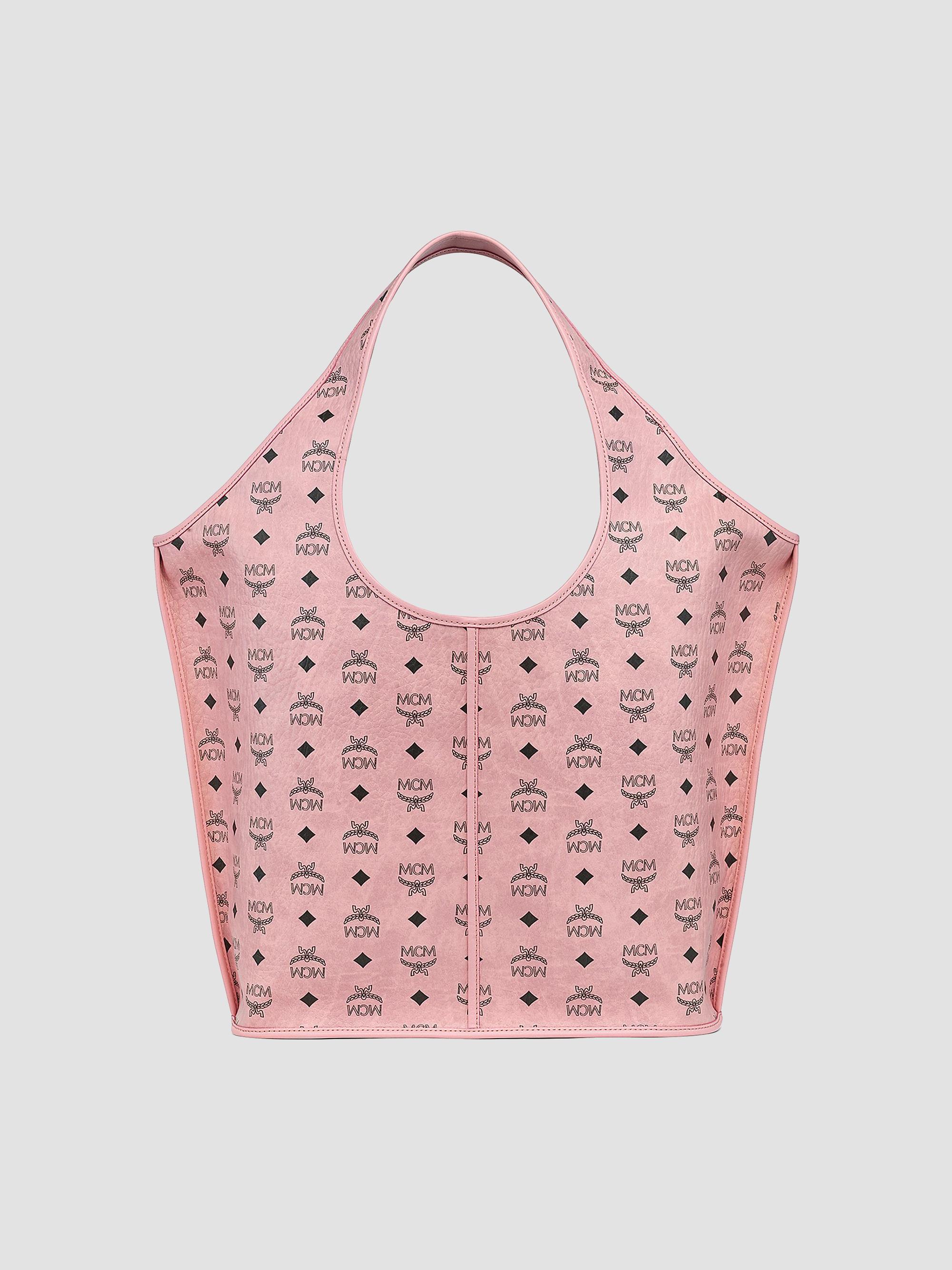 MCM Women's Aren VI Leni Shopper Tote Bag - Soft Pink | Thumbnail 6