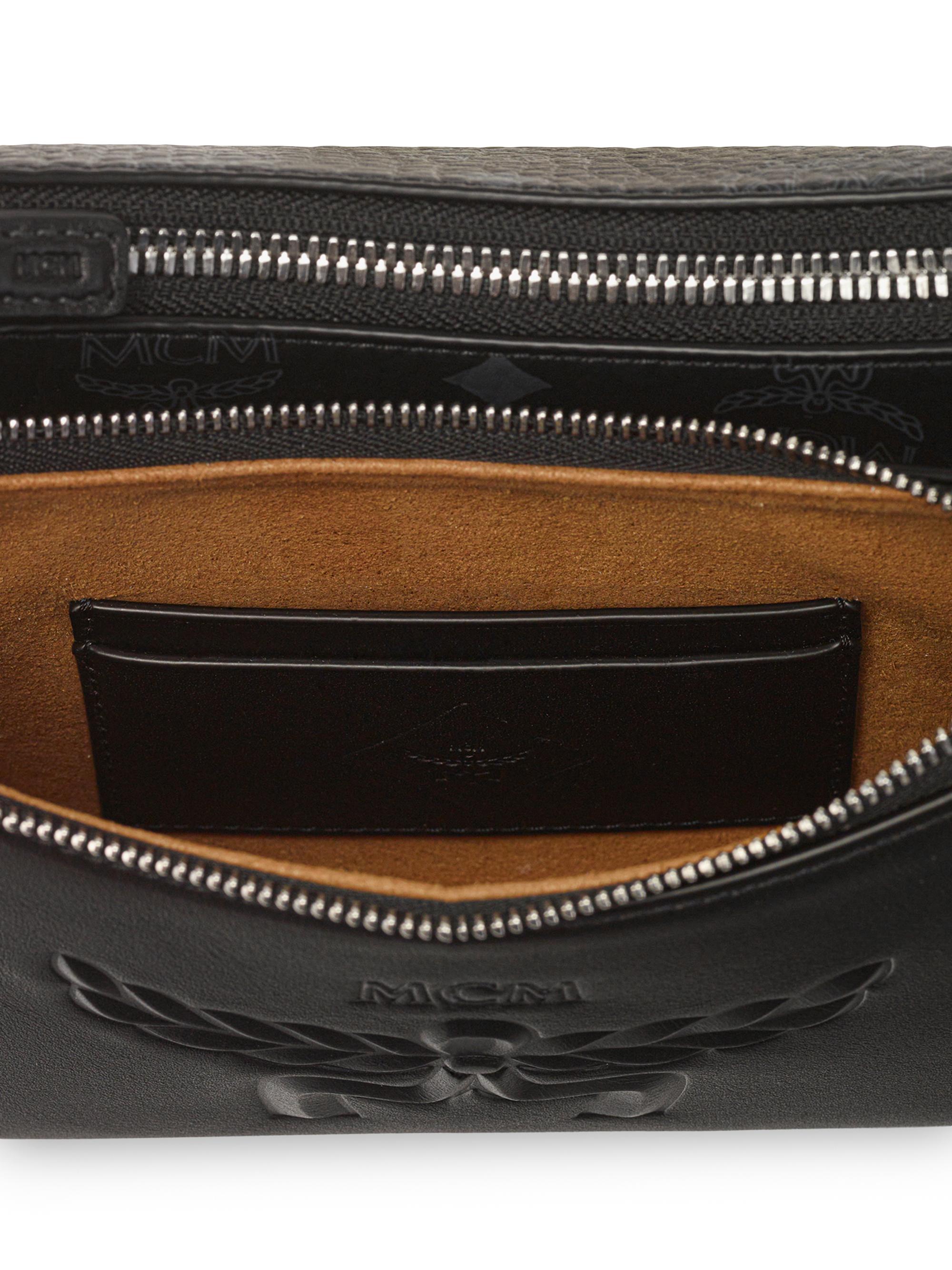 MCM Women's  Aren Visetos Crossbody Bag - Black | Thumbnail 6