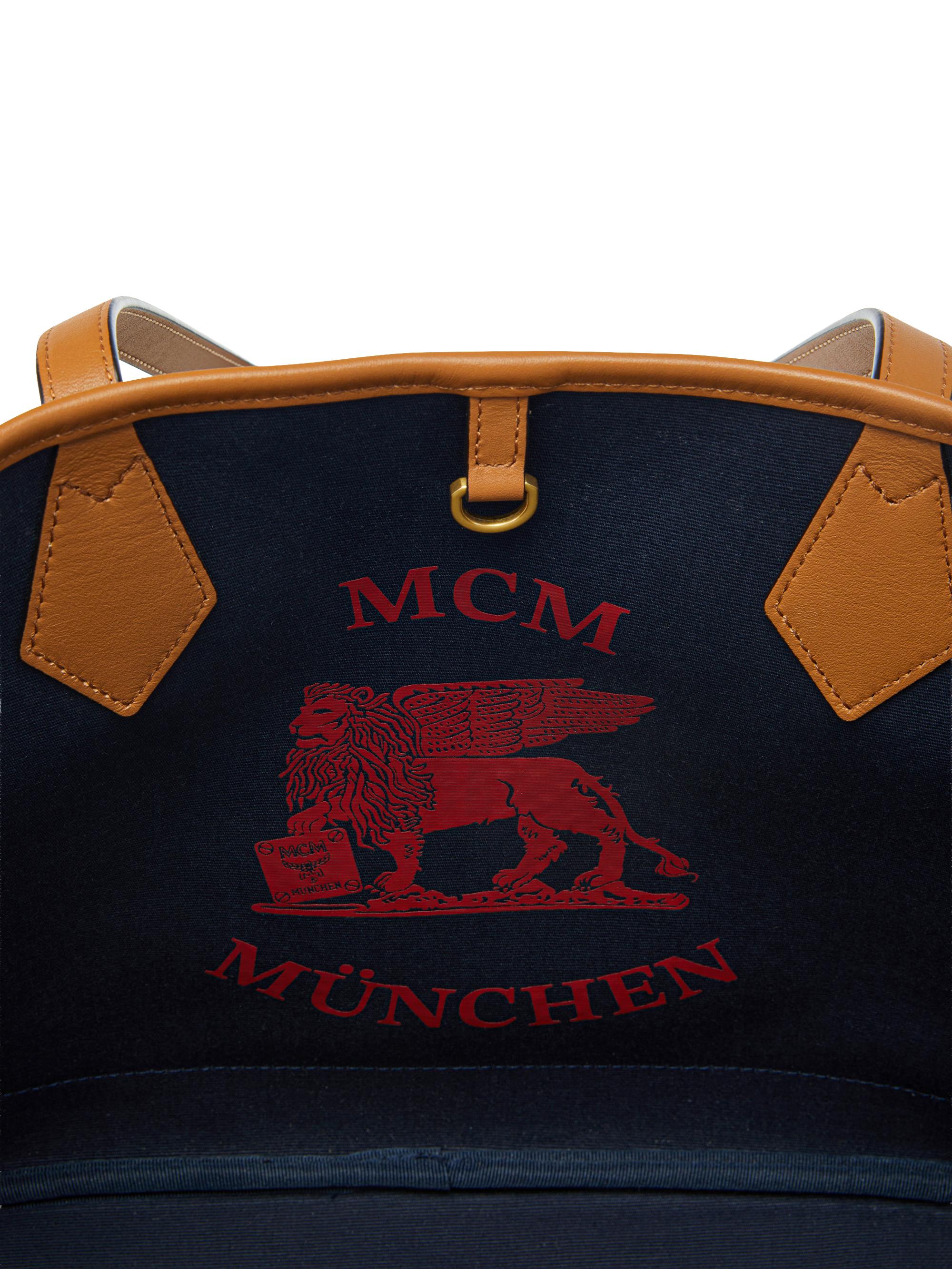 MCM Women's  Liz Visetos Canvas Shopper Tote Bag - Cognac | Thumbnail 6