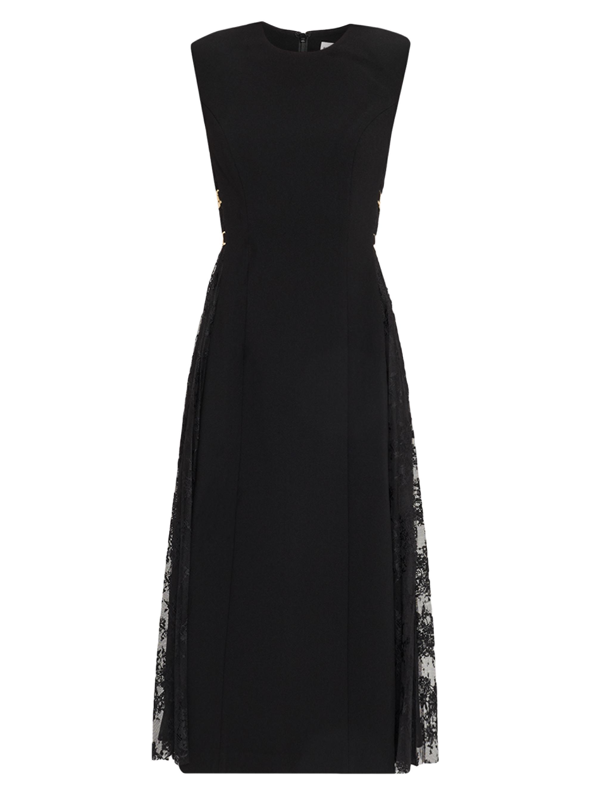 Rebecca Vallance Women's Milena Lace-Overlay Midi Dress - Black