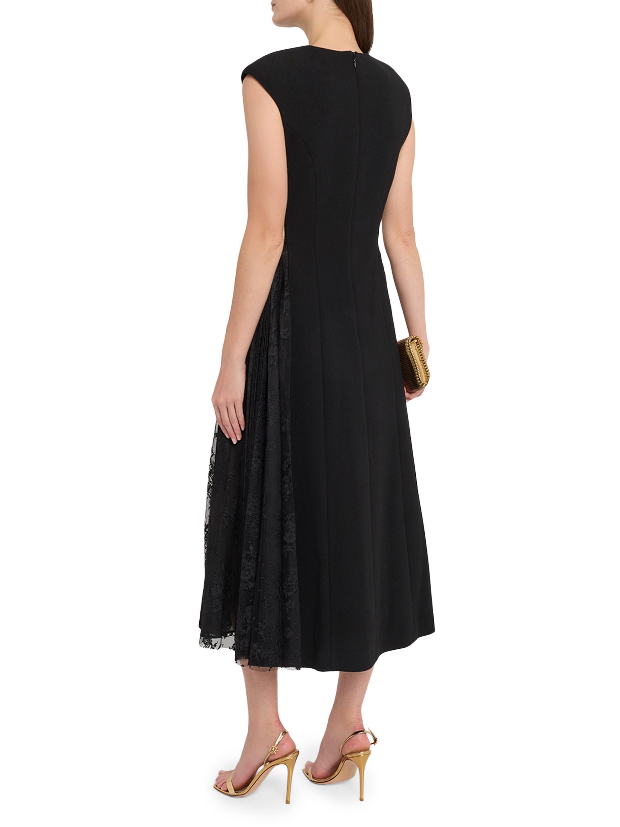 Rebecca Vallance Women's Milena Lace-Overlay Midi Dress - Black - Size 2