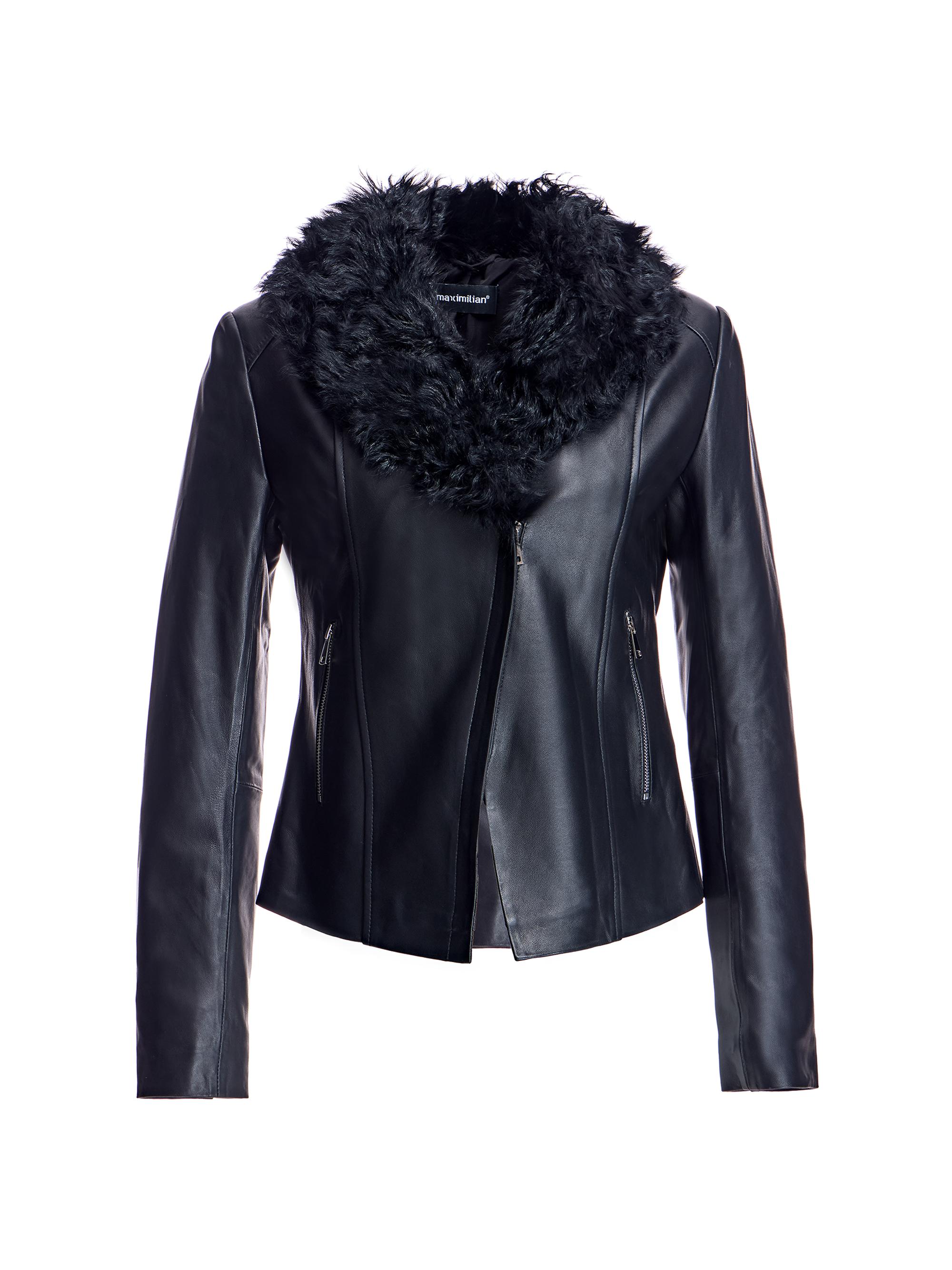 Toccin Juno Crocodile-Embossed Faux Leather Moto Jacket | Saks