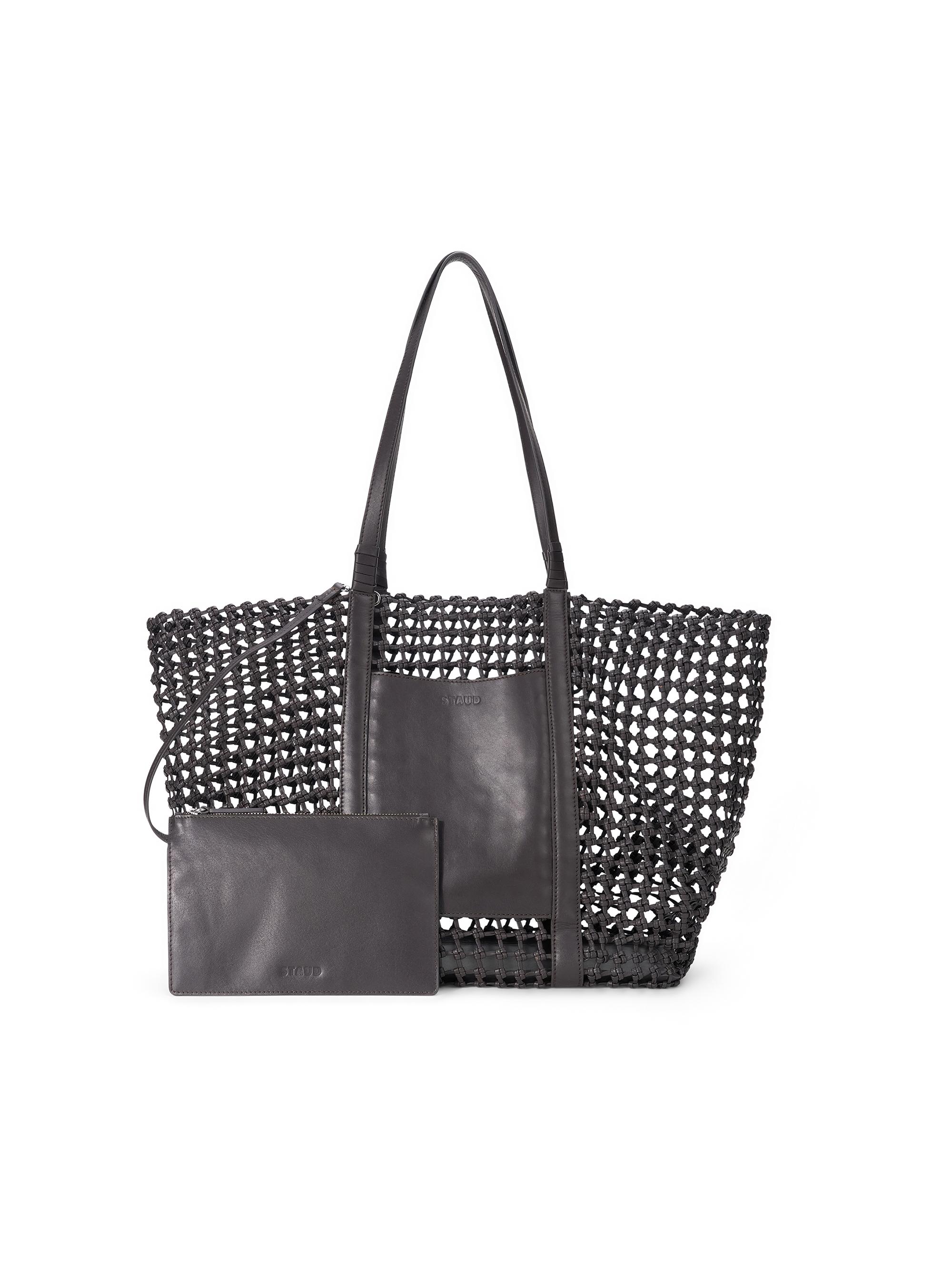 Staud Women's Getaway Hand-Knotted Tote Bag - Espresso