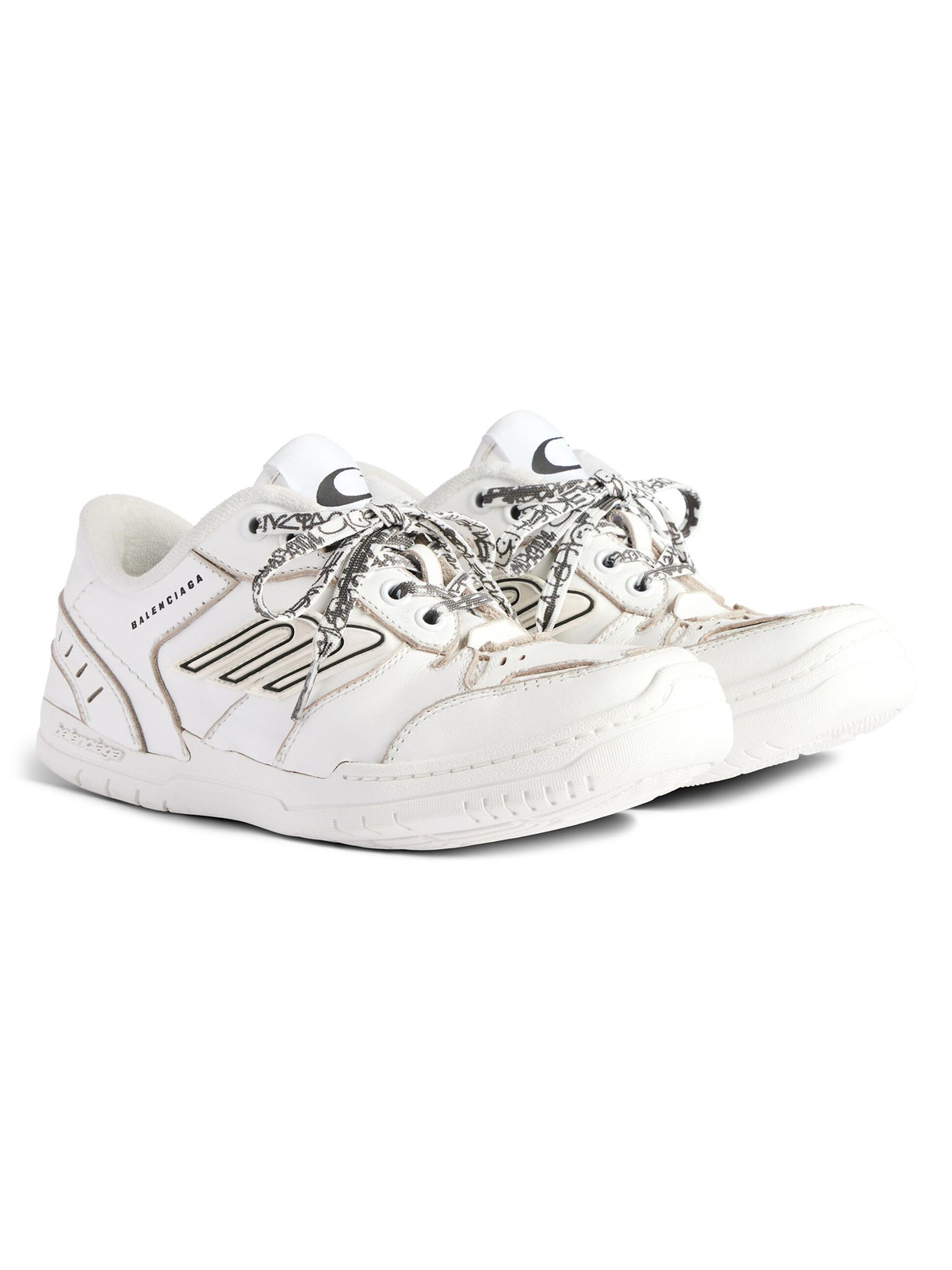 Balenciaga Women's Hamptons Clean Sneakers - White