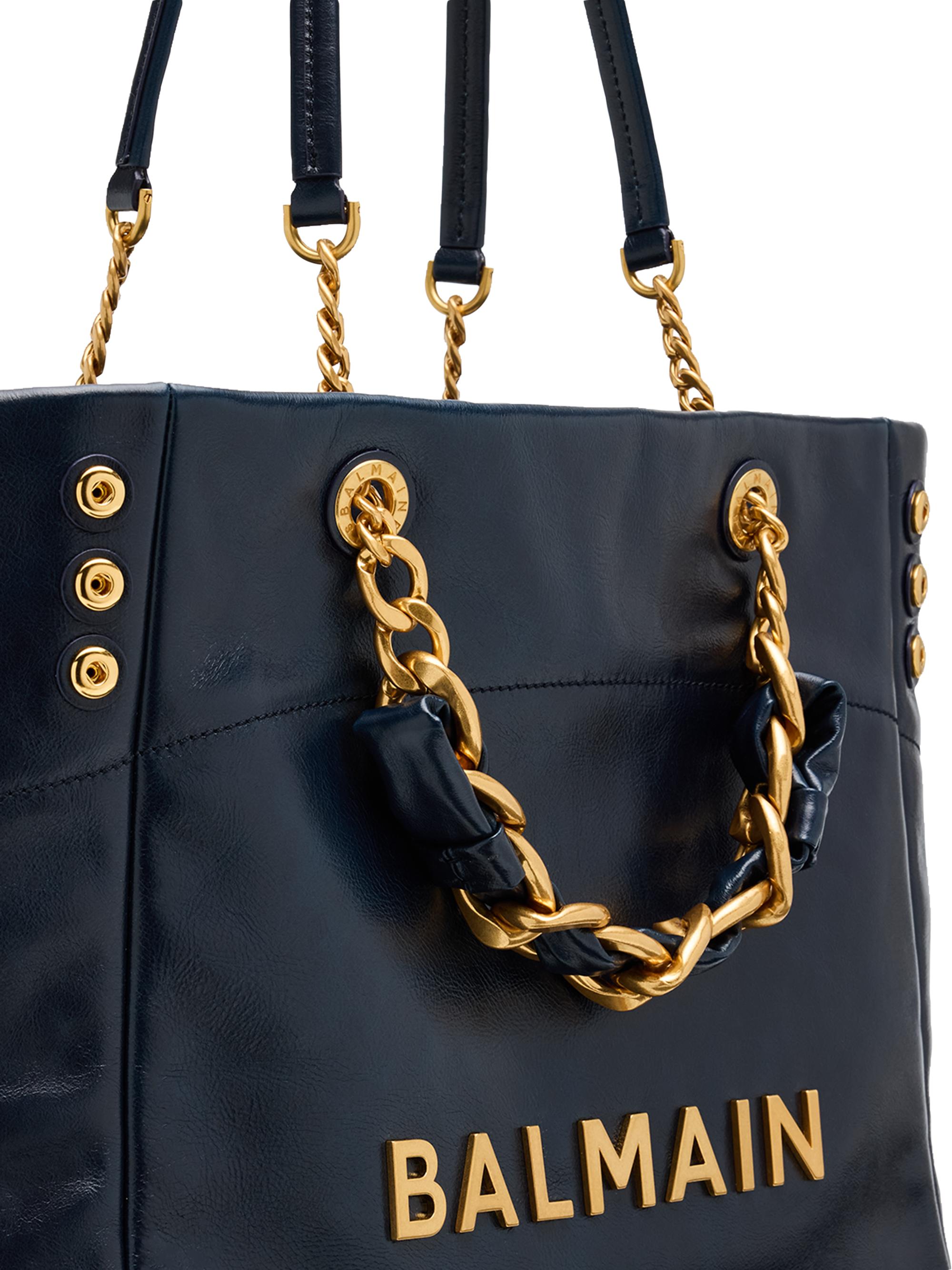 Balmain Logo Leather Tote Bag | Saks Fifth Avenue