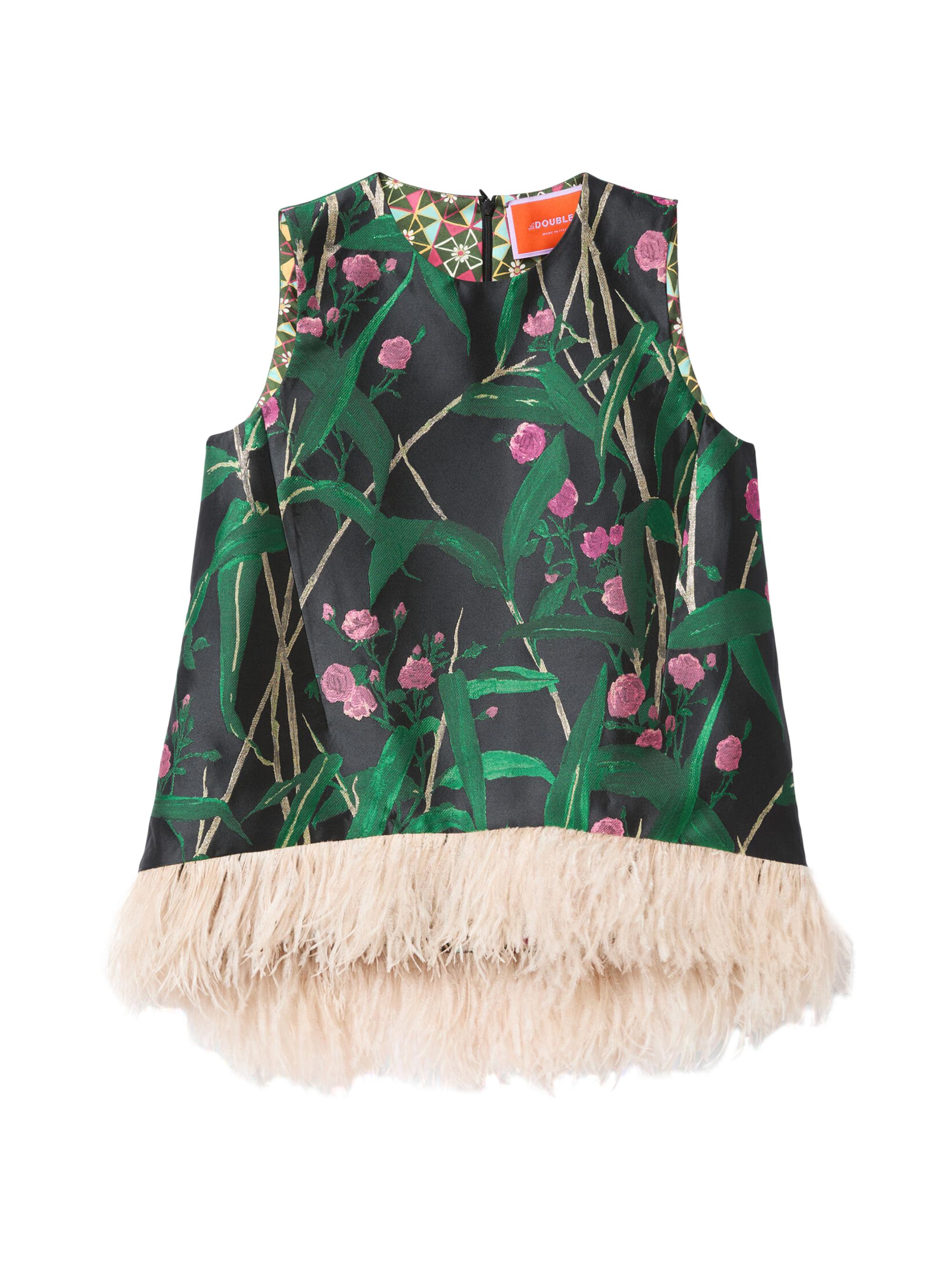 トップス seyto Jacquard fringe sleeveless tops トップス seyto Jacquard fringe sleeveless tops ZXZY Womens