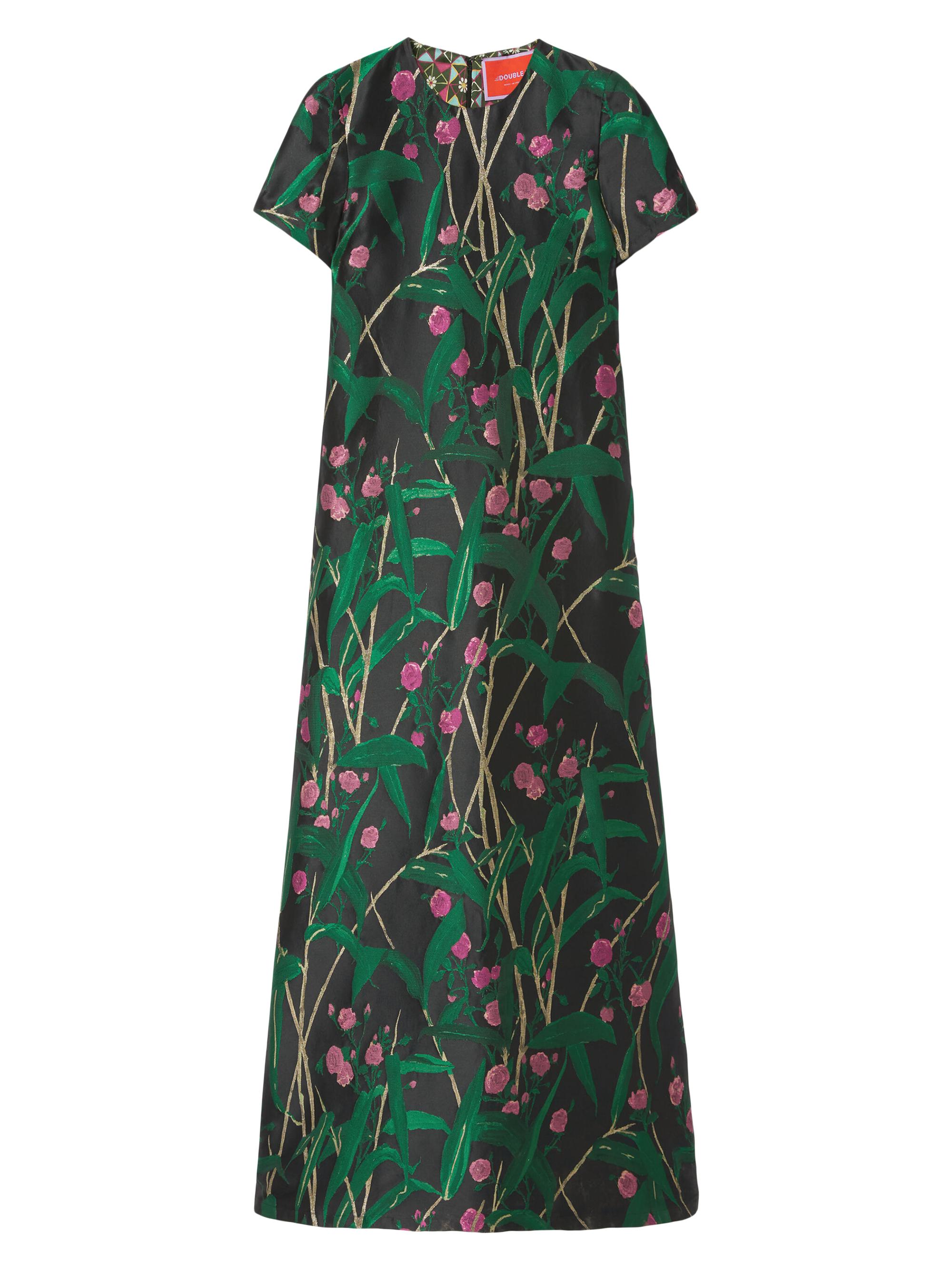 La DoubleJ Women's Swing Dress - Bamboo Jacquard Black