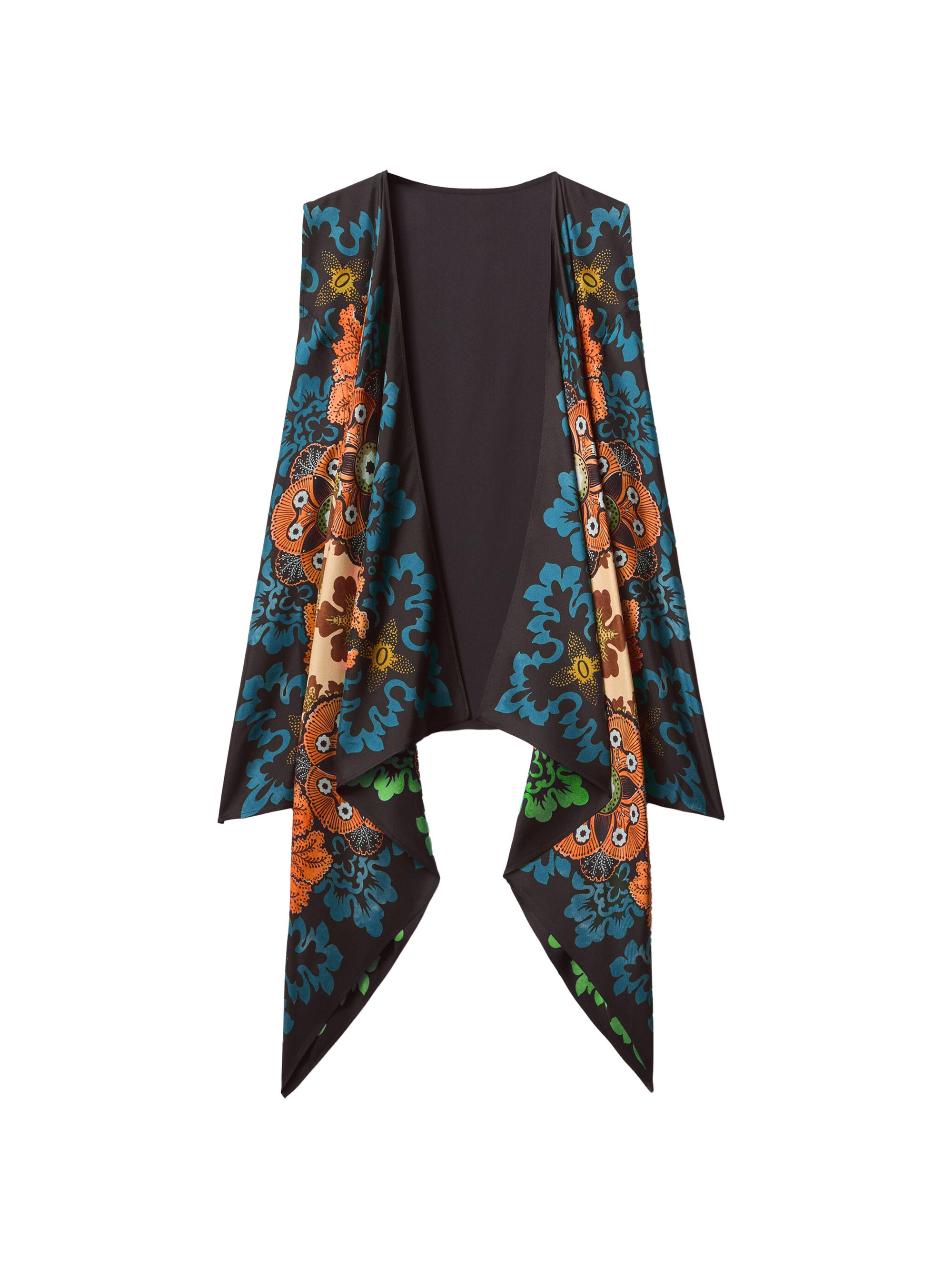 La DoubleJ Women's Reversible Scarf Gilet - Bounty Placee Red