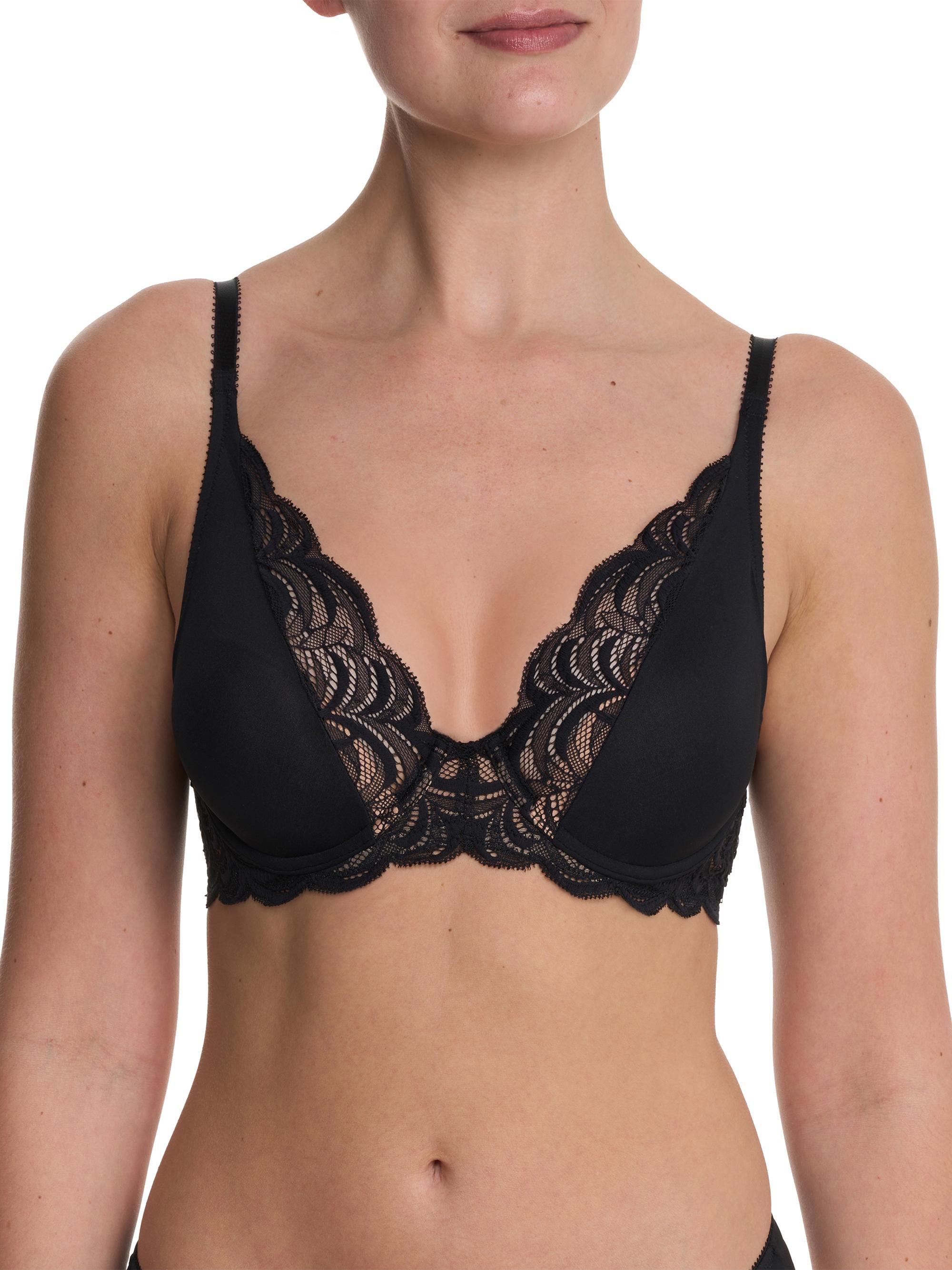 Natori Women's Persuasion Lace Convertible Plunge T Shirt Bra - Black | Thumbnail 8
