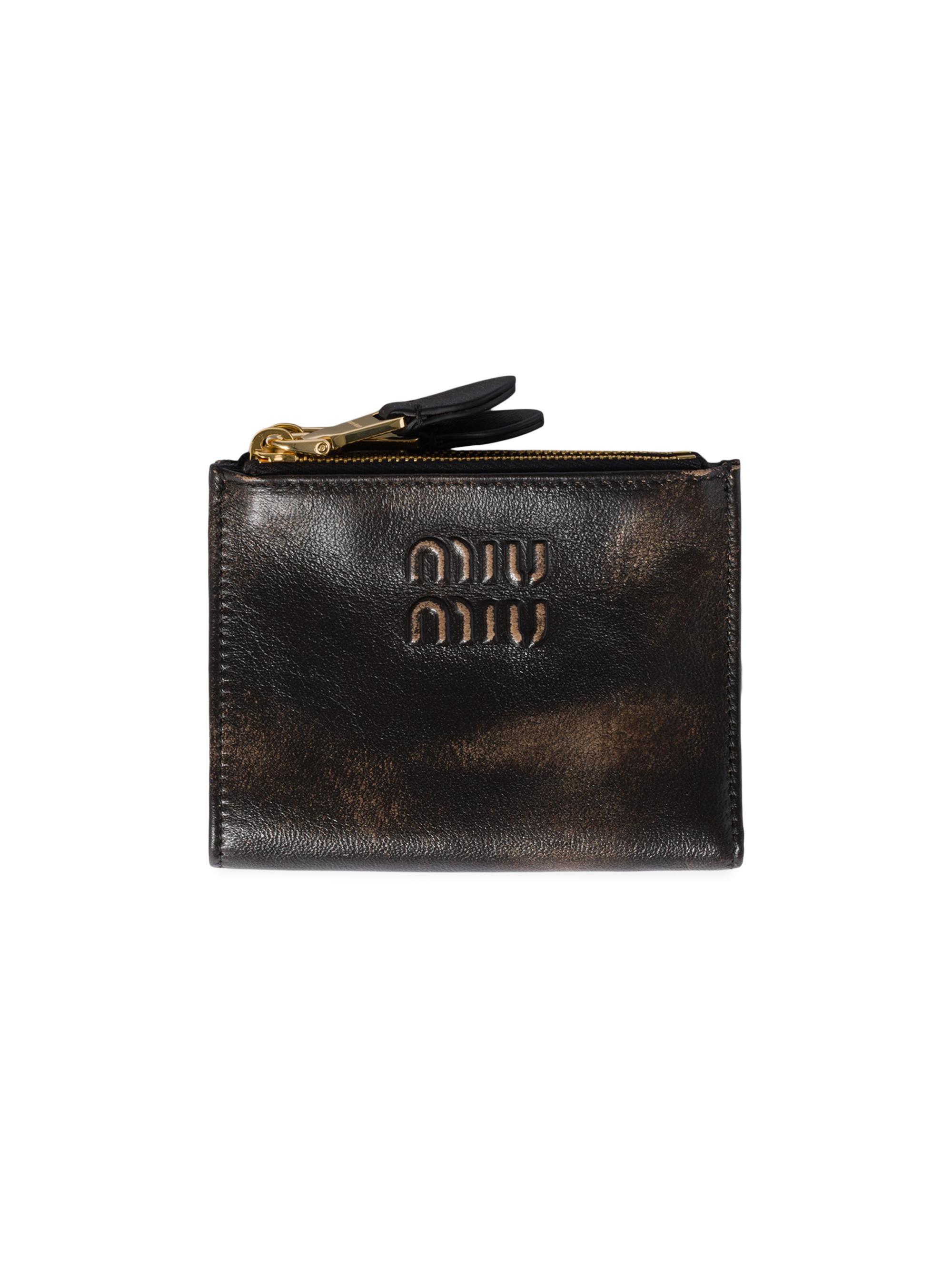 Miu Miu Small Matelassé Nappa Leather Wallet | Saks Fifth Avenue