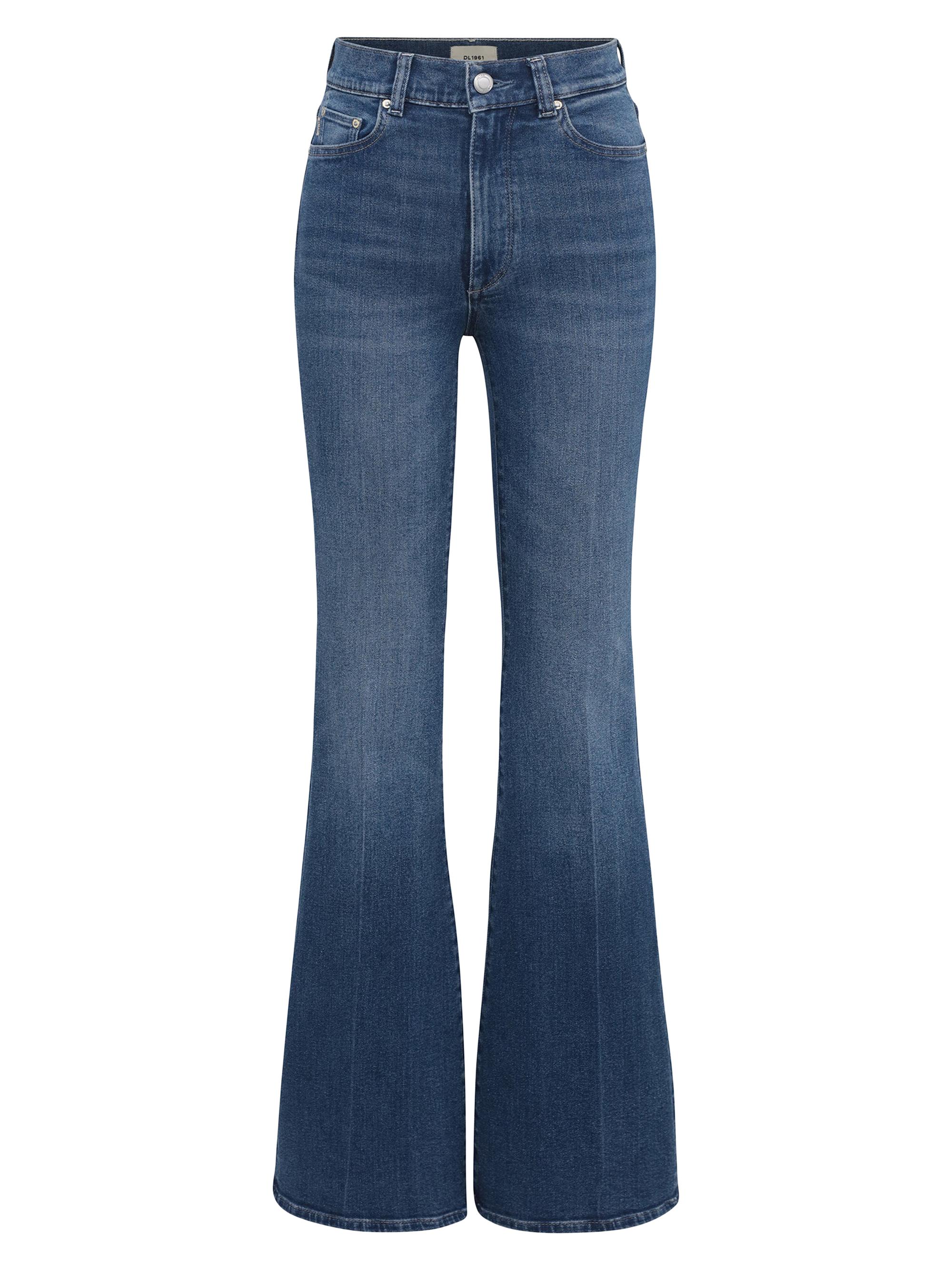 DL1961 Women's Bridget Boot High Rise Instasculpt Jeans - Oceanside