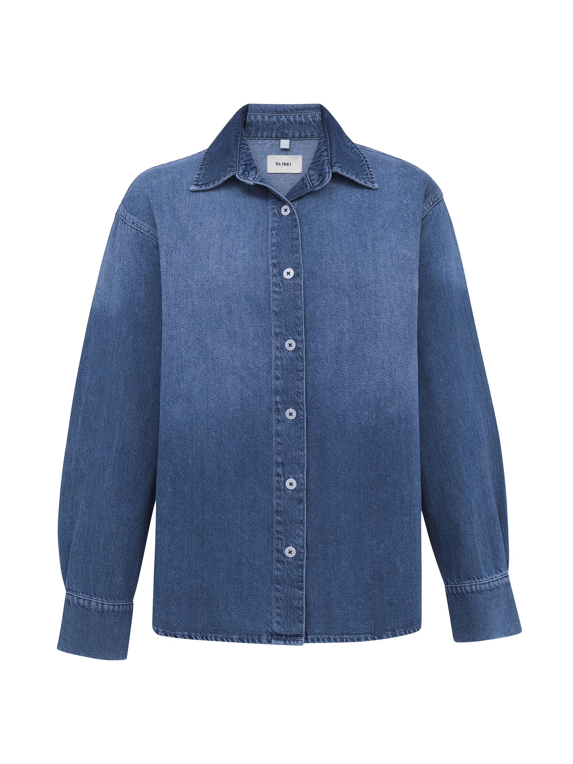 DL1961 Women's Faye Aura Denim Shirt - Del Ray