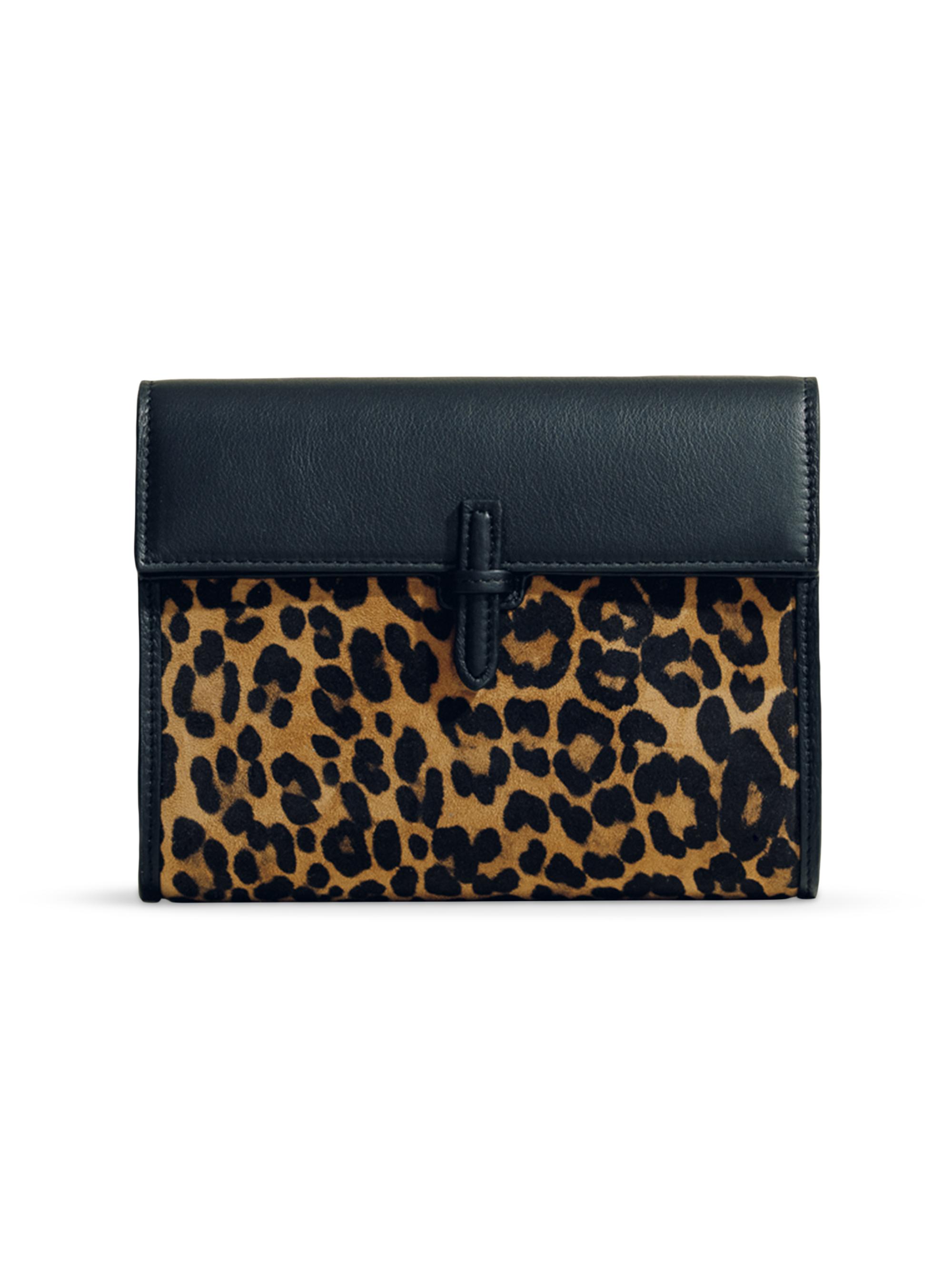 Hunting Season Women's Small Suede Soft Clutch - Leopard