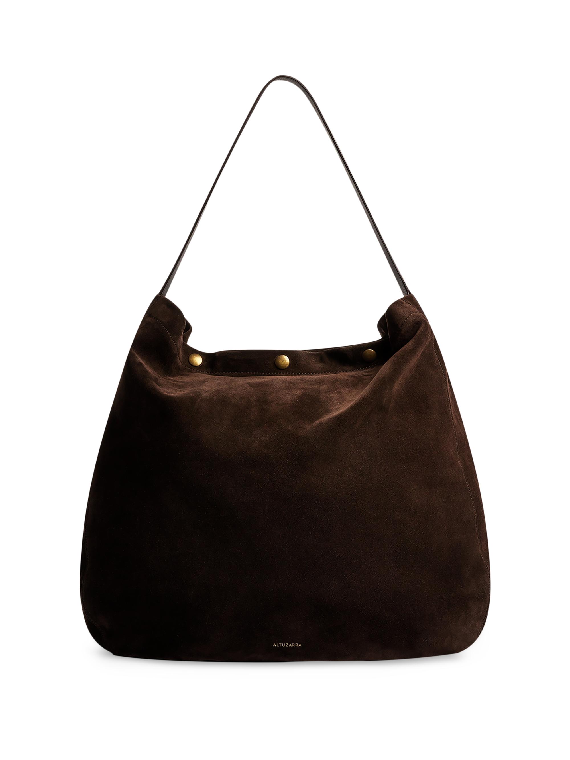 Altuzarra Women's Extra-Large Suede Hobo Bag - Sycamore