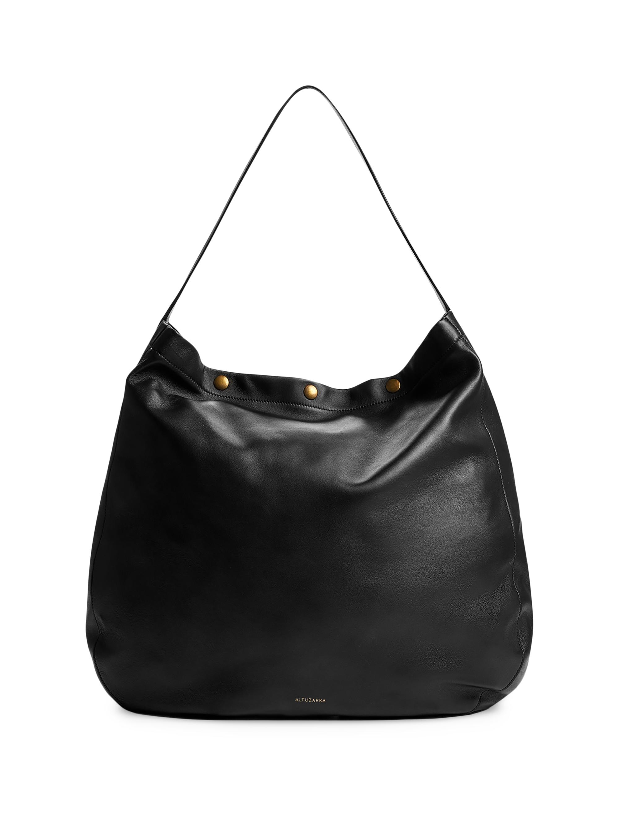Altuzarra Women's Extra-Large Leather Hobo Bag - Black