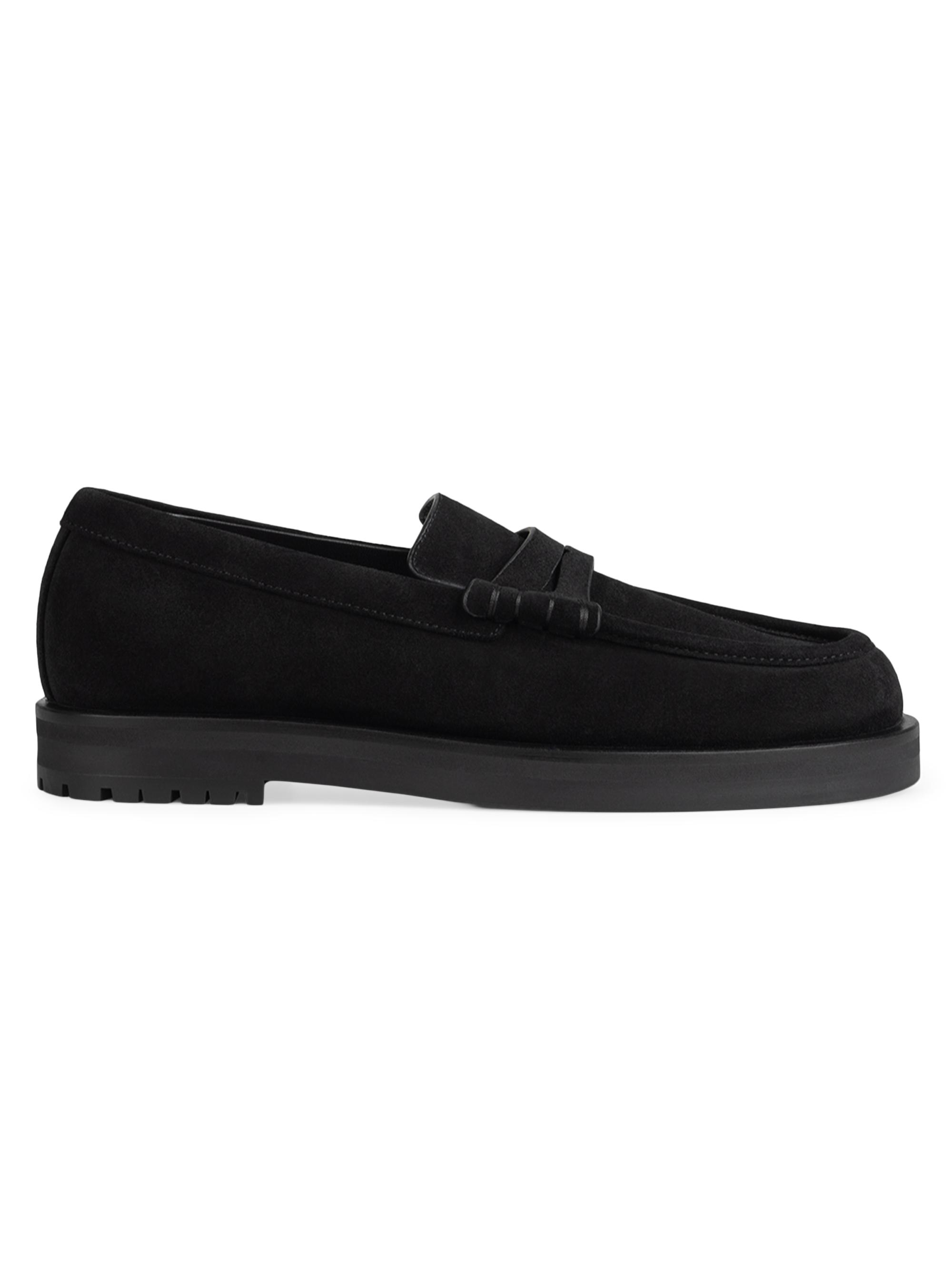 Dear Frances Women's Joss Suede Loafers - Black Suede