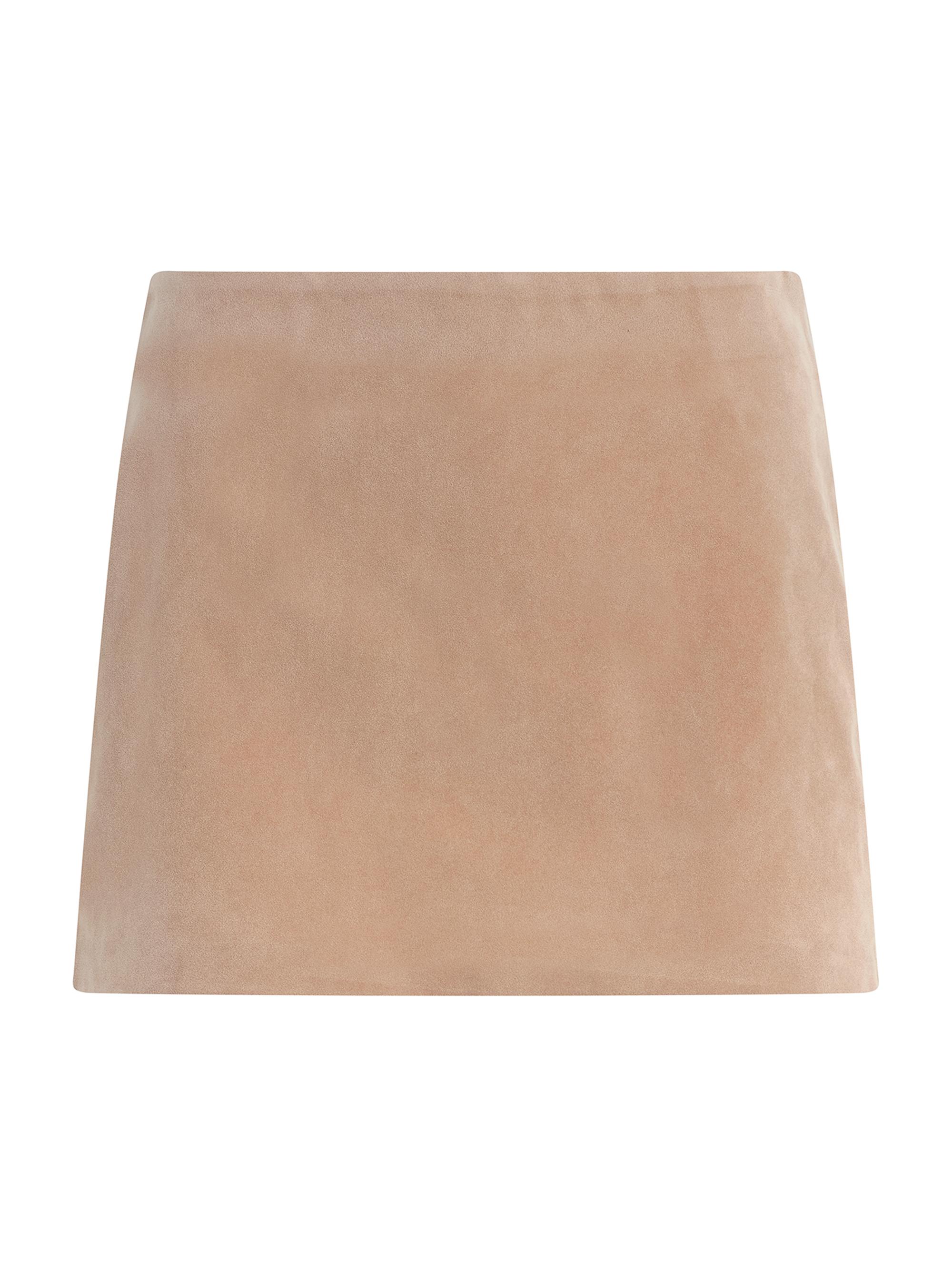 Joe's Jeans Women's Vegan Suede Miniskirt - Camel