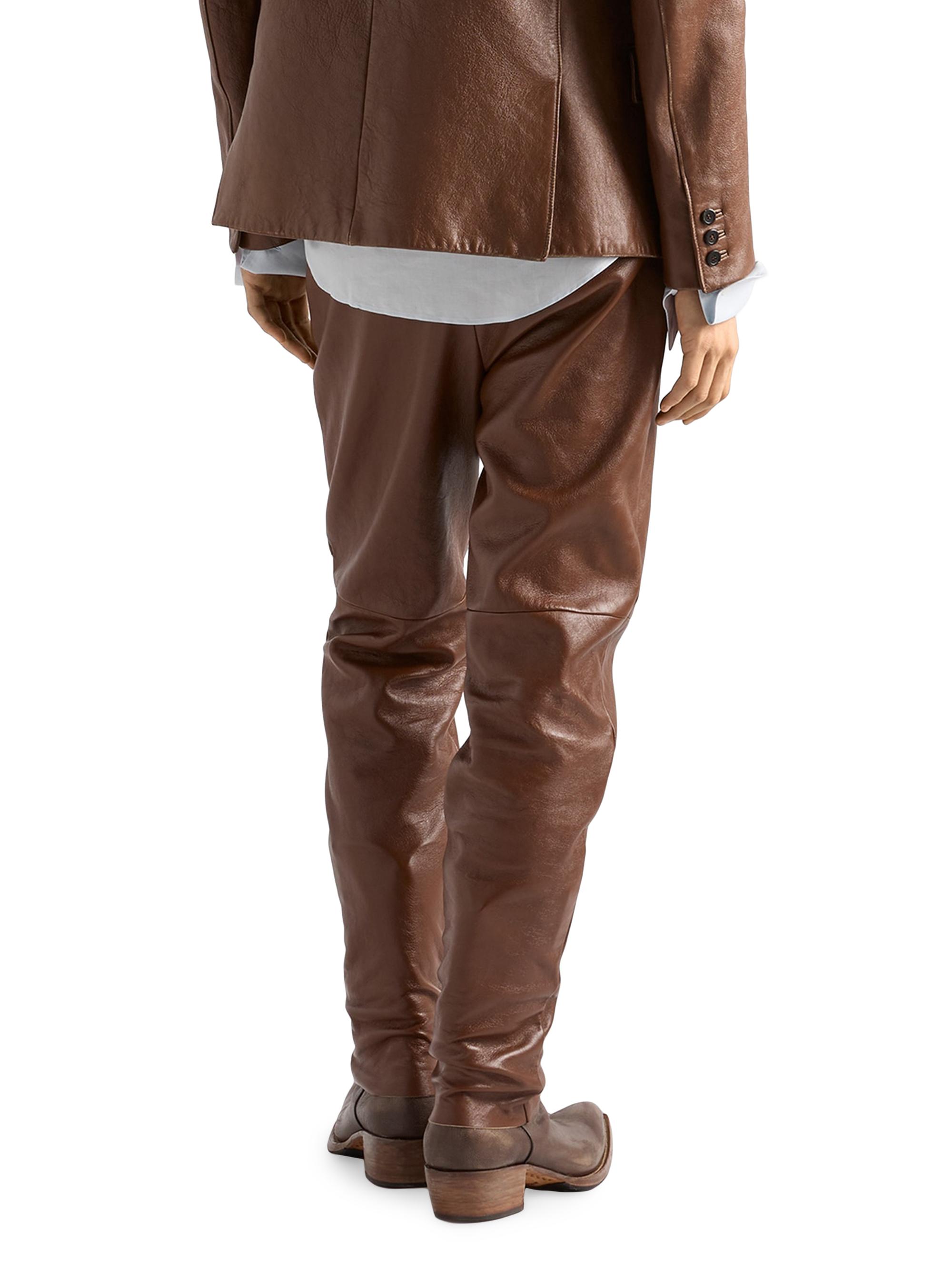 Prada Nappa Leather Pants | Saks Fifth Avenue